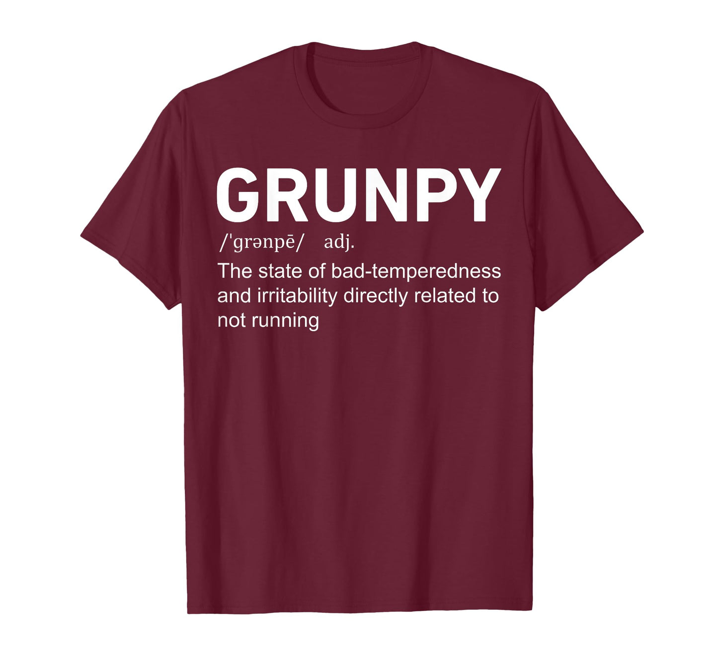 Runner Race Sports Lovers Running Men Women Gift Funny Grunpy Definition Running Runner Gag T-Shirt