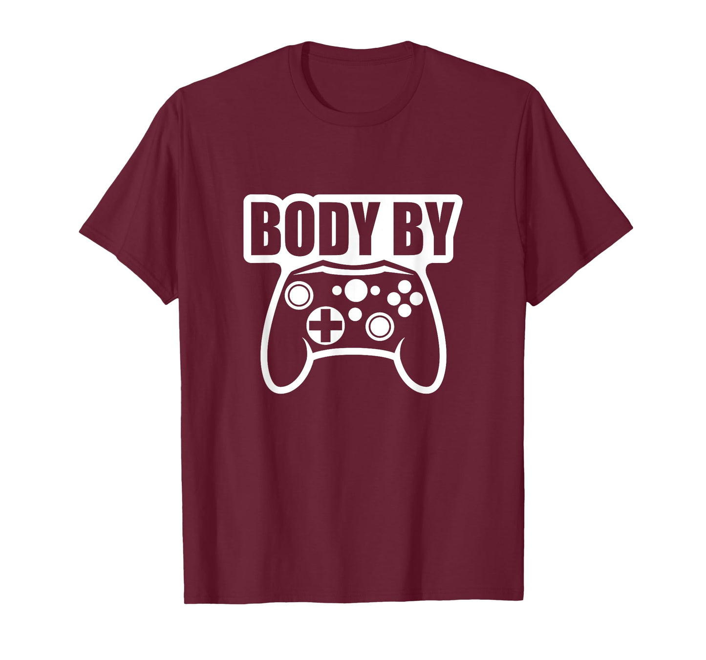 Video Game Body By Controller Workout Humor Gamer Dark T-Shirt