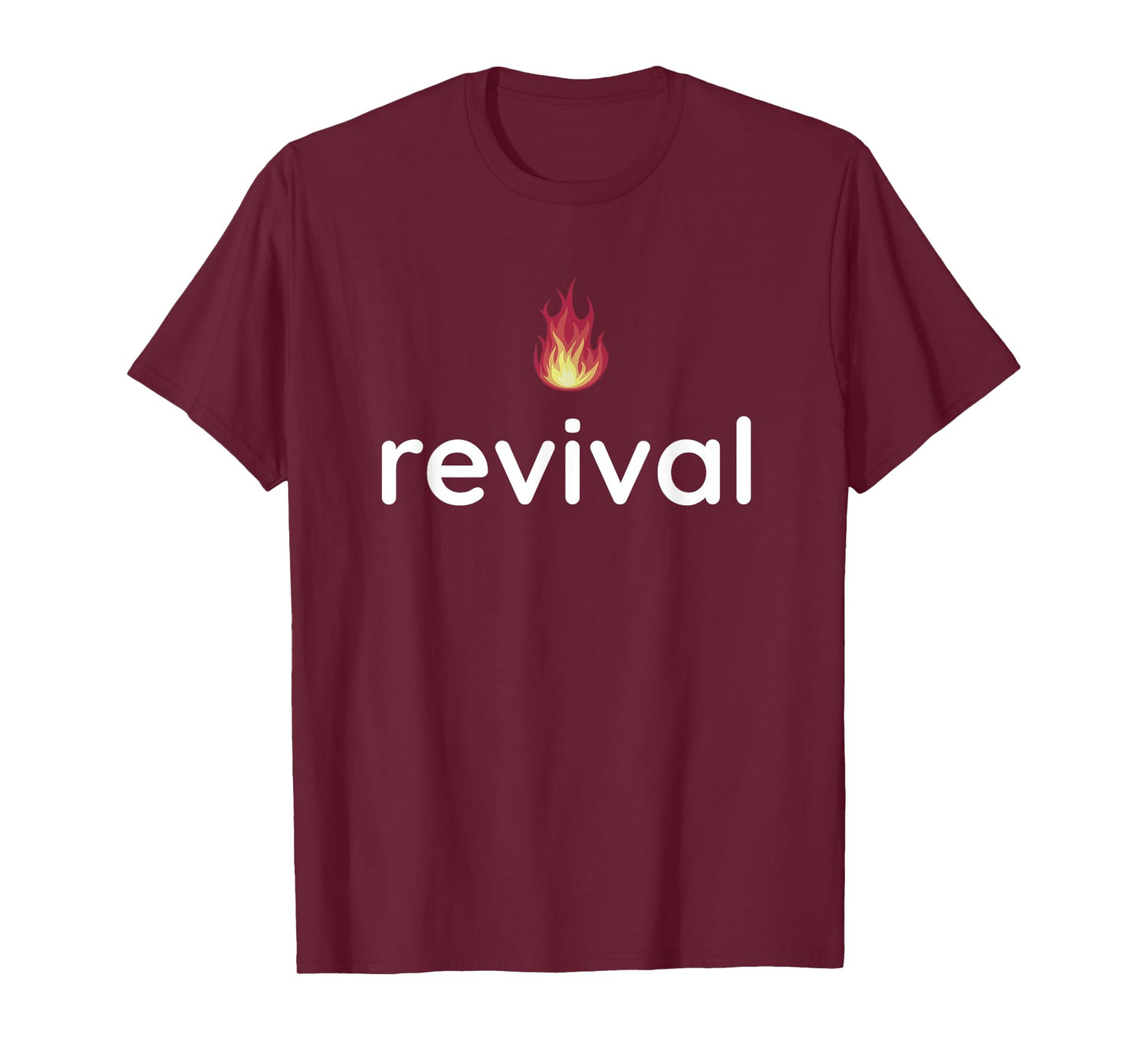 Revival Fire Jesus Christ Born Again Christian Church Bible T-Shirt