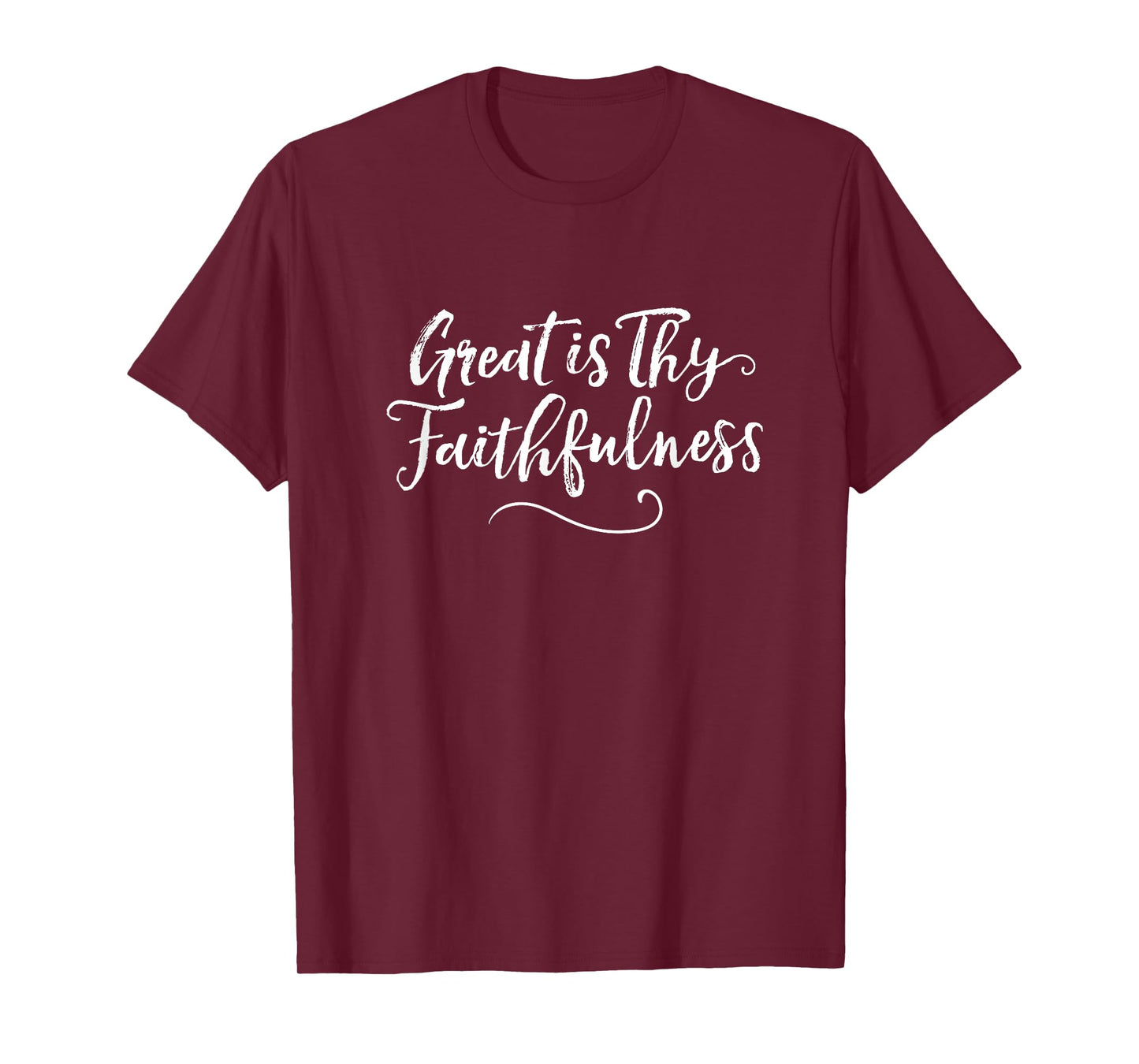"Great Is Thy Faithfulness" - religious Christian hymn quote T-Shirt