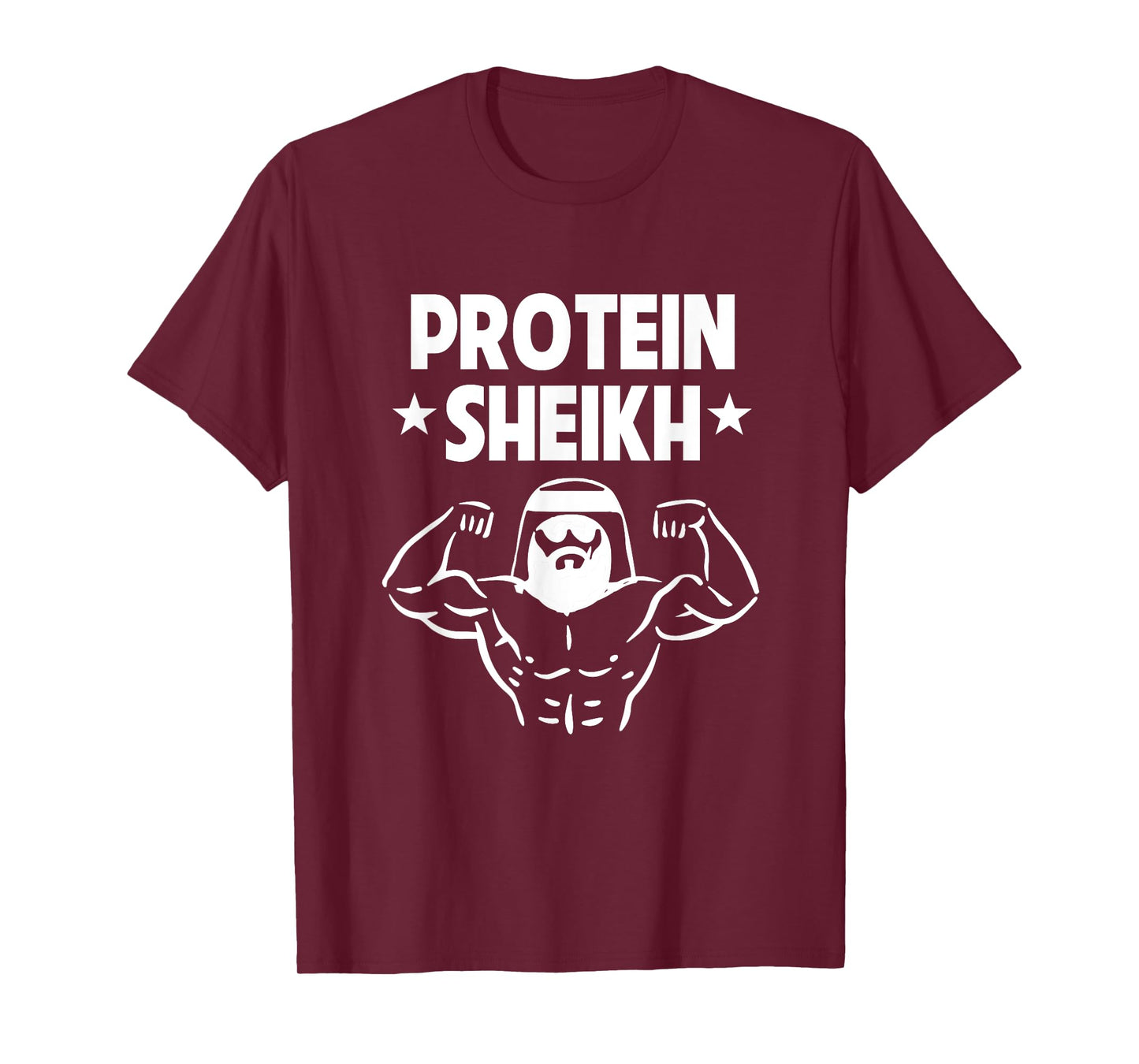 Protein Sheikh Funny Arabic Gym Fitness Lover Bodybuilding T-Shirt