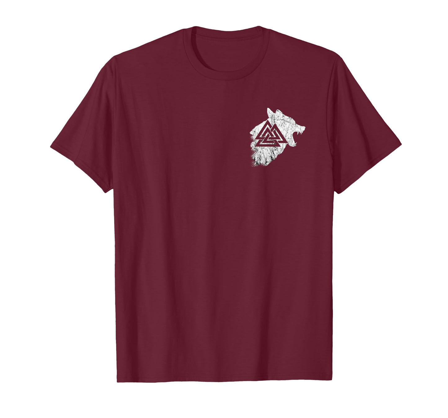 Fenrir Wolf Pagan Valhalla Viking Warrior Valknut Symbol T-Shirt