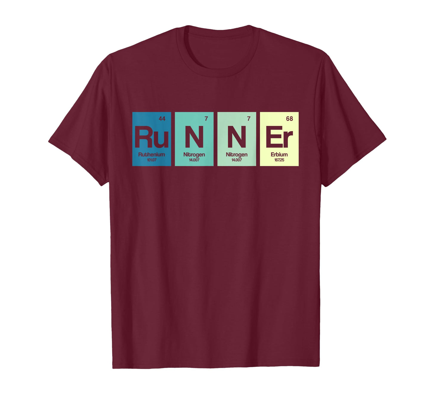Runner Periodic Table Funy Marathon Runners Science Gift T-Shirt