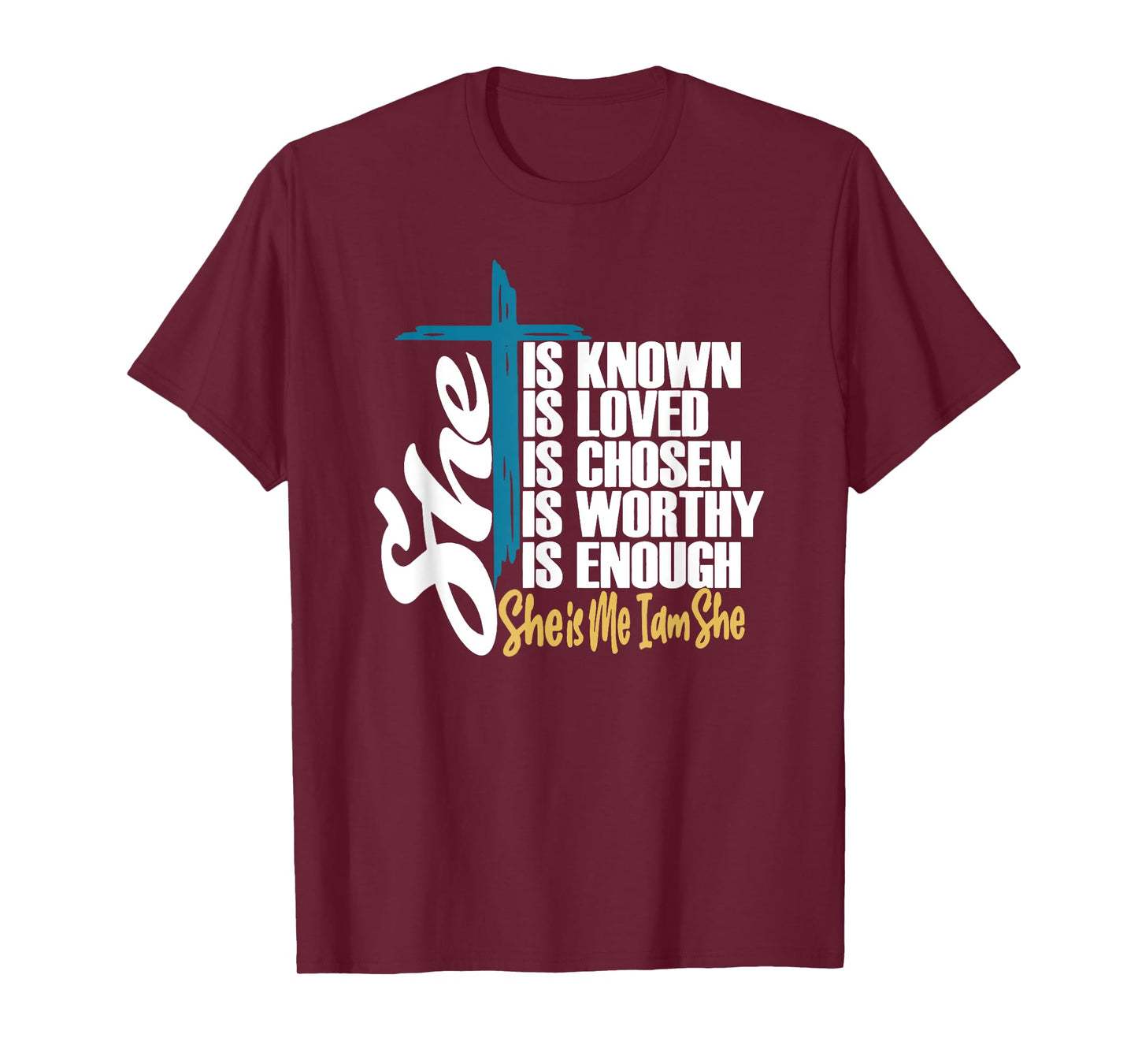 She Is Known | She Is Me I am She | Christian T-Shirt