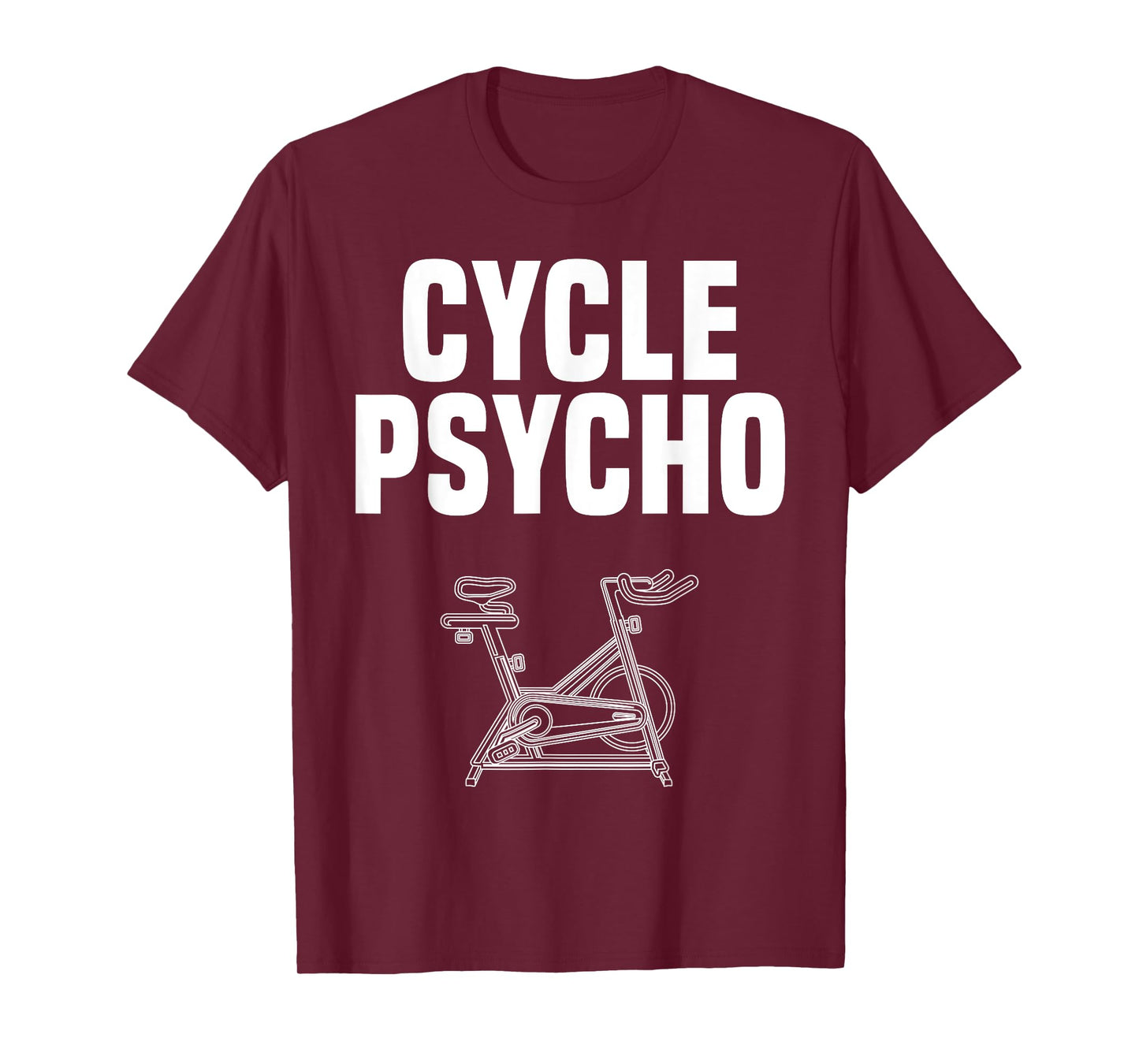 Time to Spin Apparel Cycle Psycho Spin Class Funny Spinning Cycling Gym Workout T-Shirt