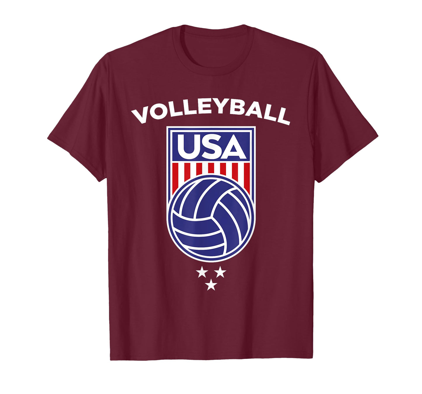 Volleyball Beach USA Flag Volleyball Team Player Girl Boy T-Shirt