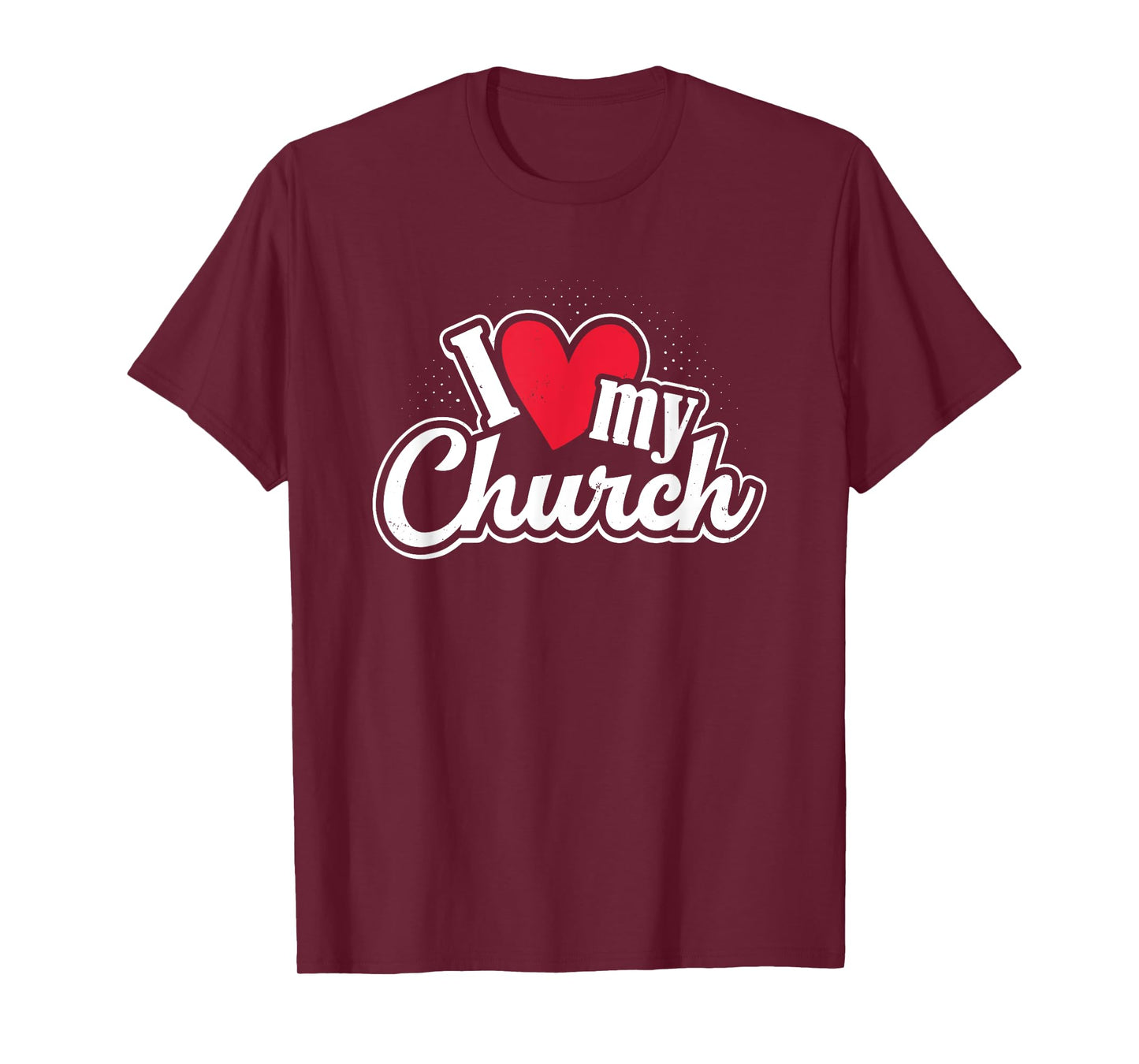 I Love My Church Heart Church Outing Retreat T-Shirt