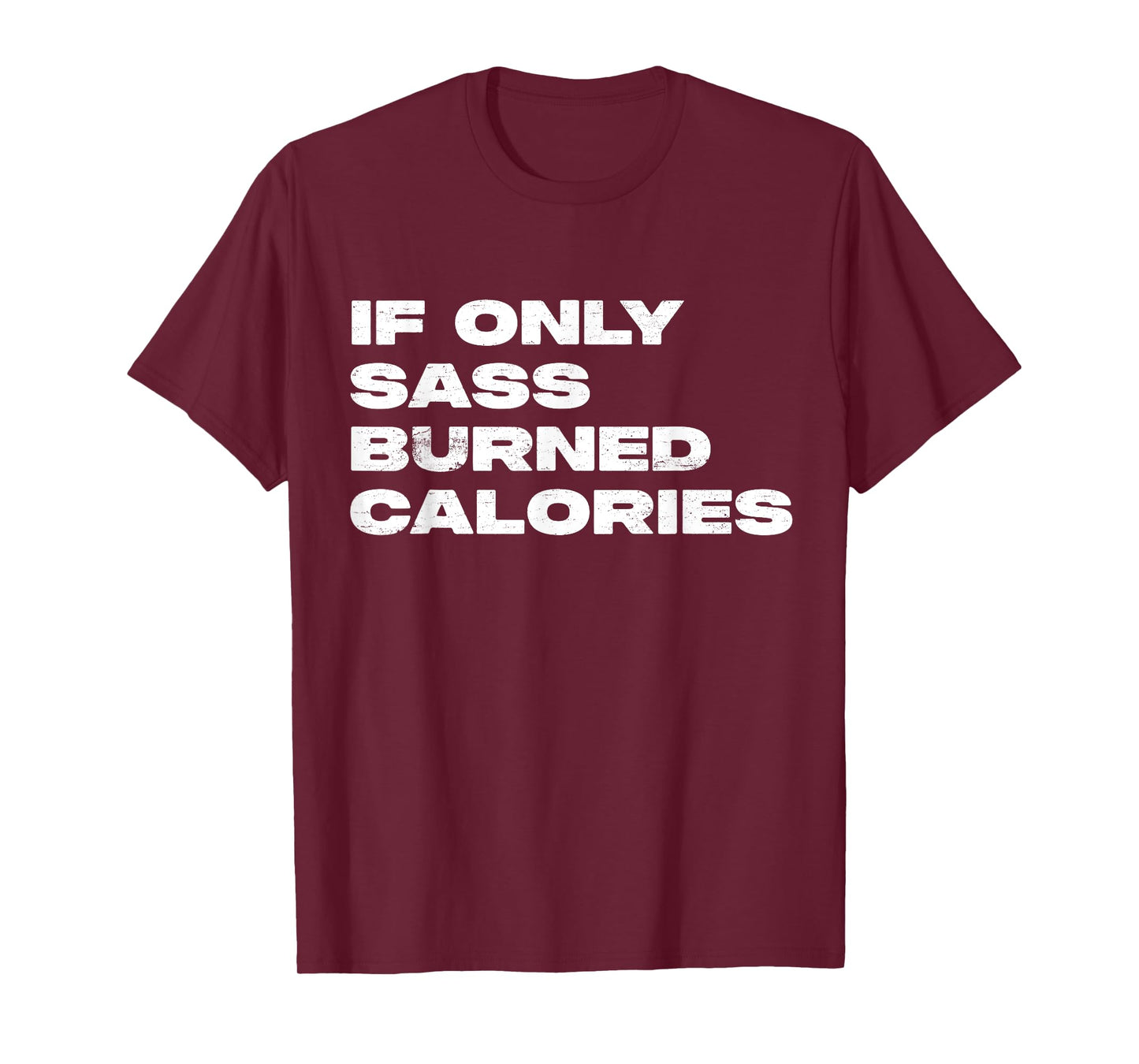 If Only Sass Burned Calories Funny Workout T-Shirt