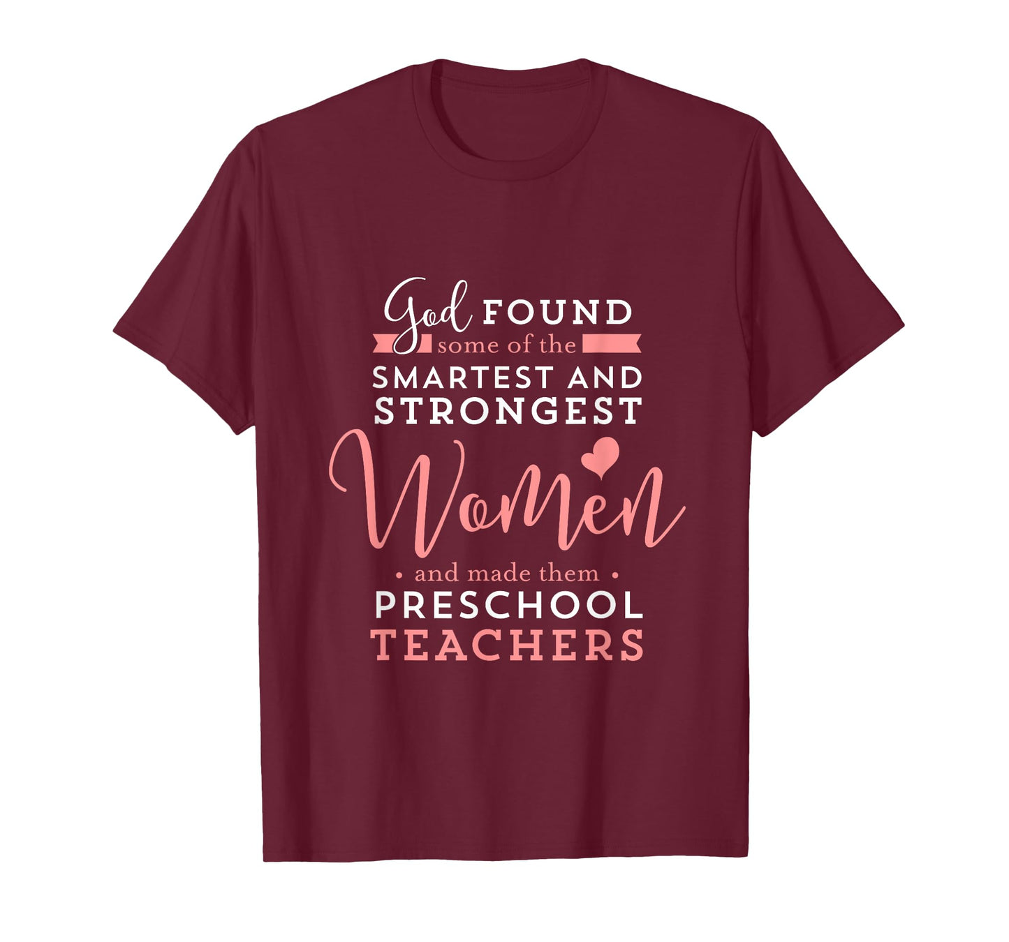 Preschool Teacher Strong Smart God Christian Jesus T-Shirt for Men Women Girls Kids