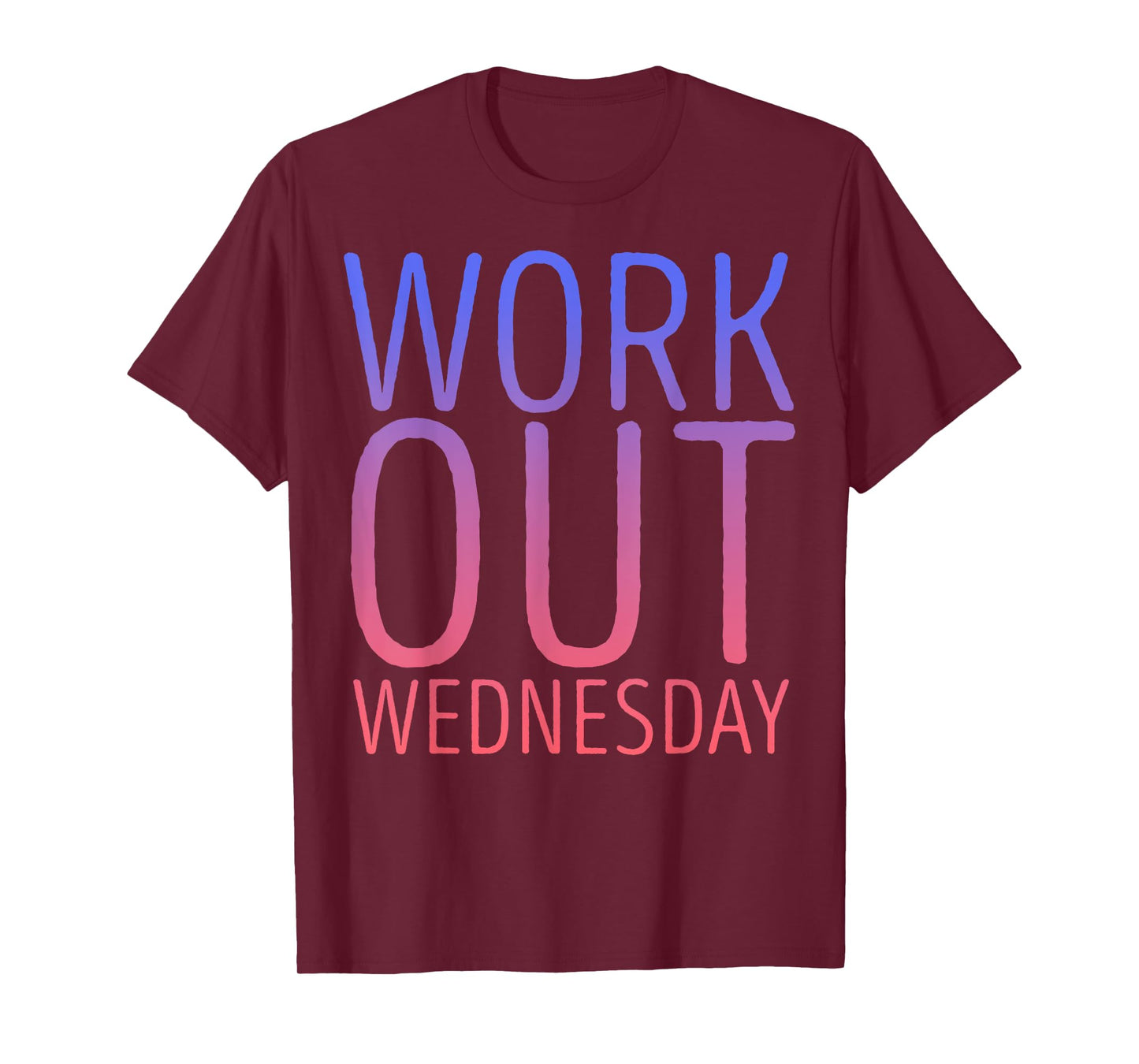 Workout Wednesday Purple Pink Gradient T-Shirt