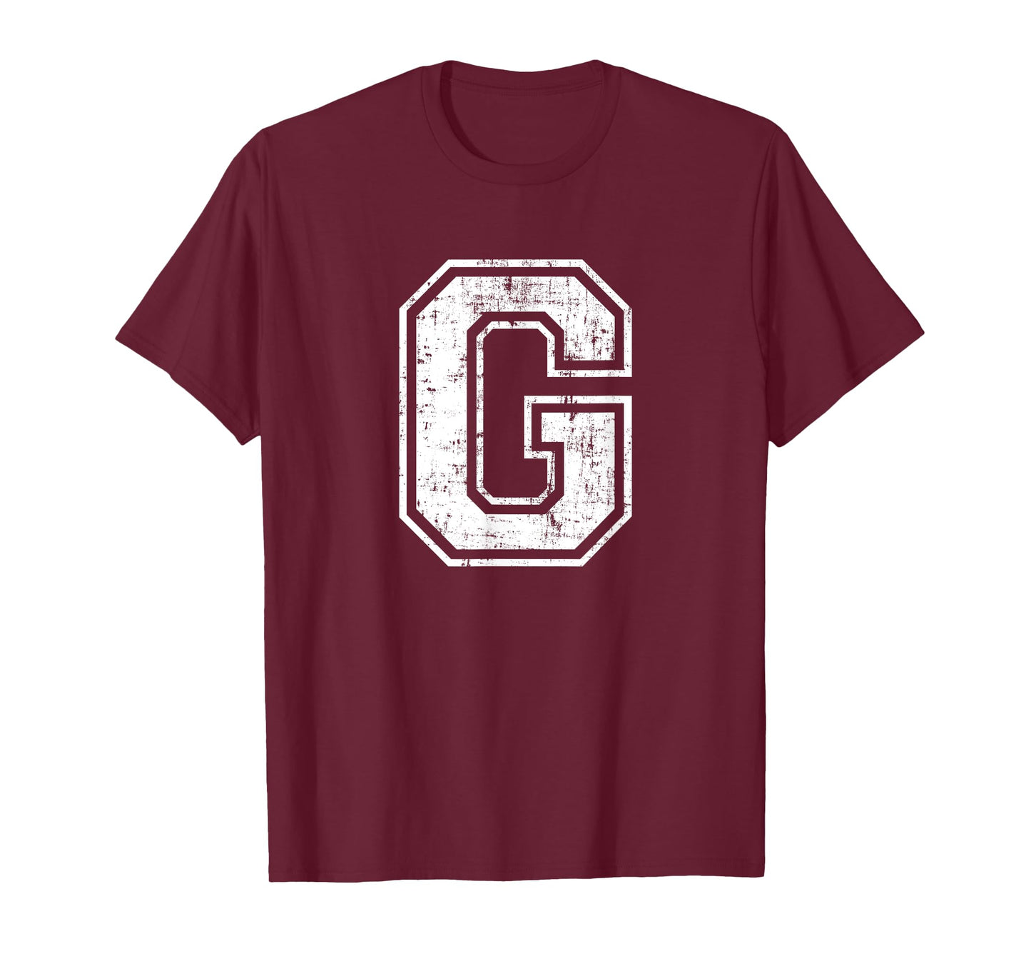 Letter G Uppercase Alphabet Initial School College Varsity T-Shirt