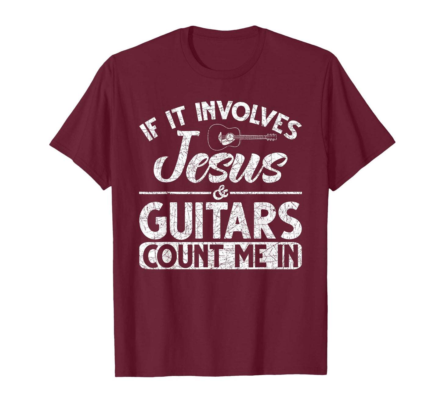 Musician Guitar Music Guitarist Gift Christian Jesus T-Shirt