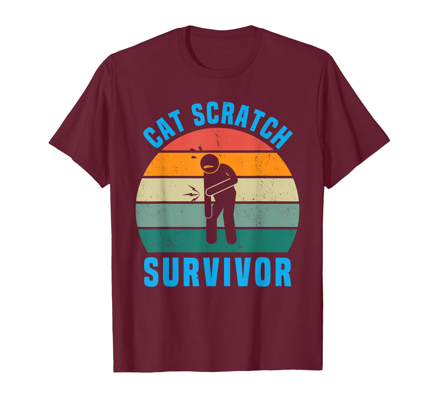 Cat Scratch Survivor I Survived a Feline Scratch Vintage T-Shirt