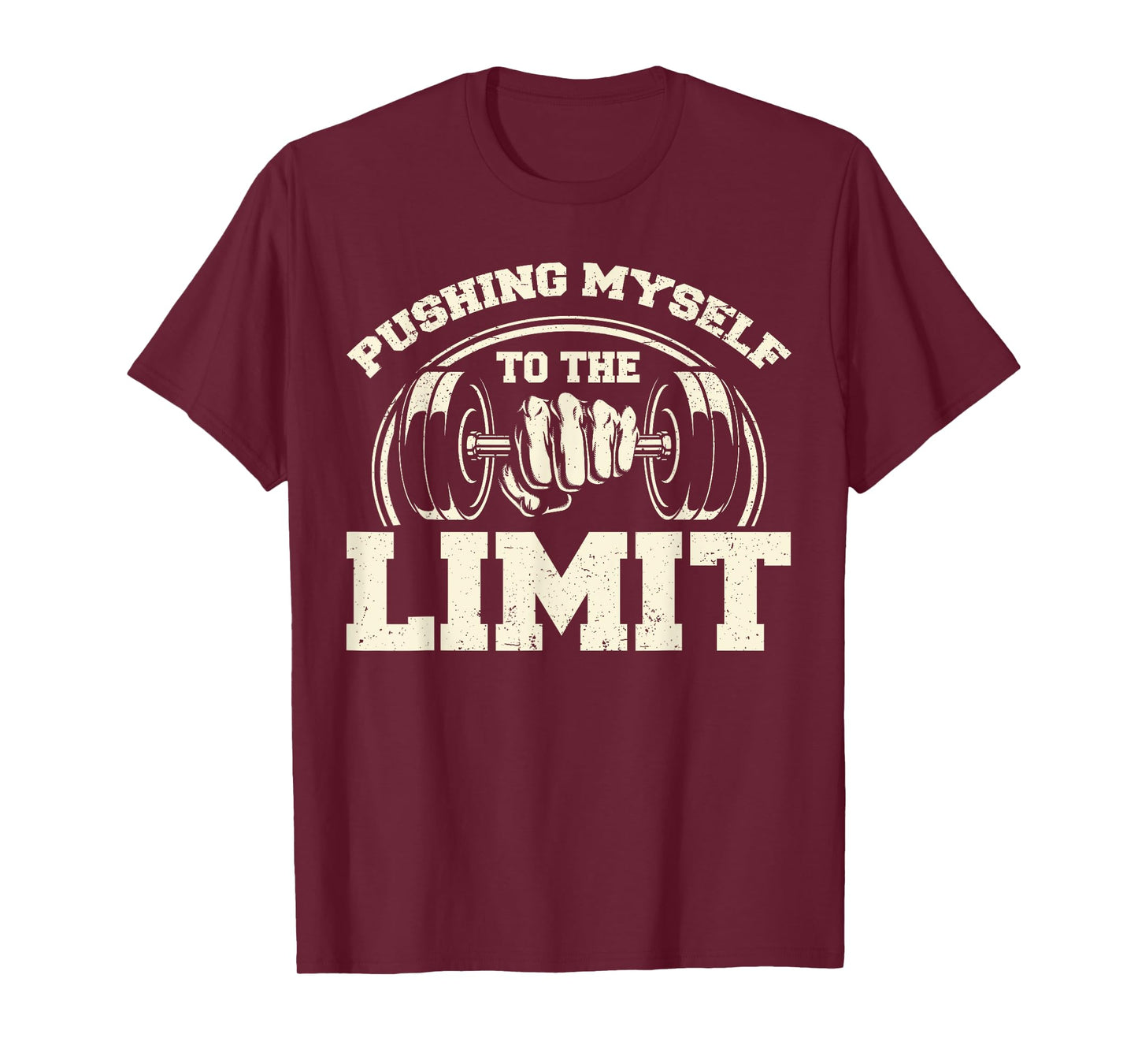 Gym Pushing Myself To The Limit Workout Weightlifting T-Shirt