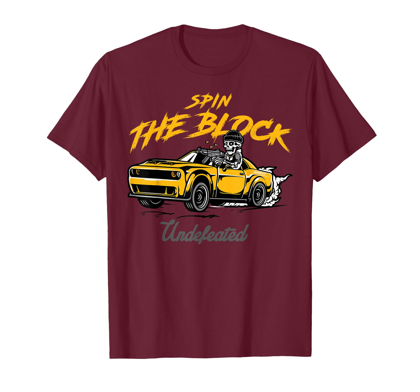 Sneaker Match Tee SPIN THE BLOCK Charcoal University Gold T-Shirt