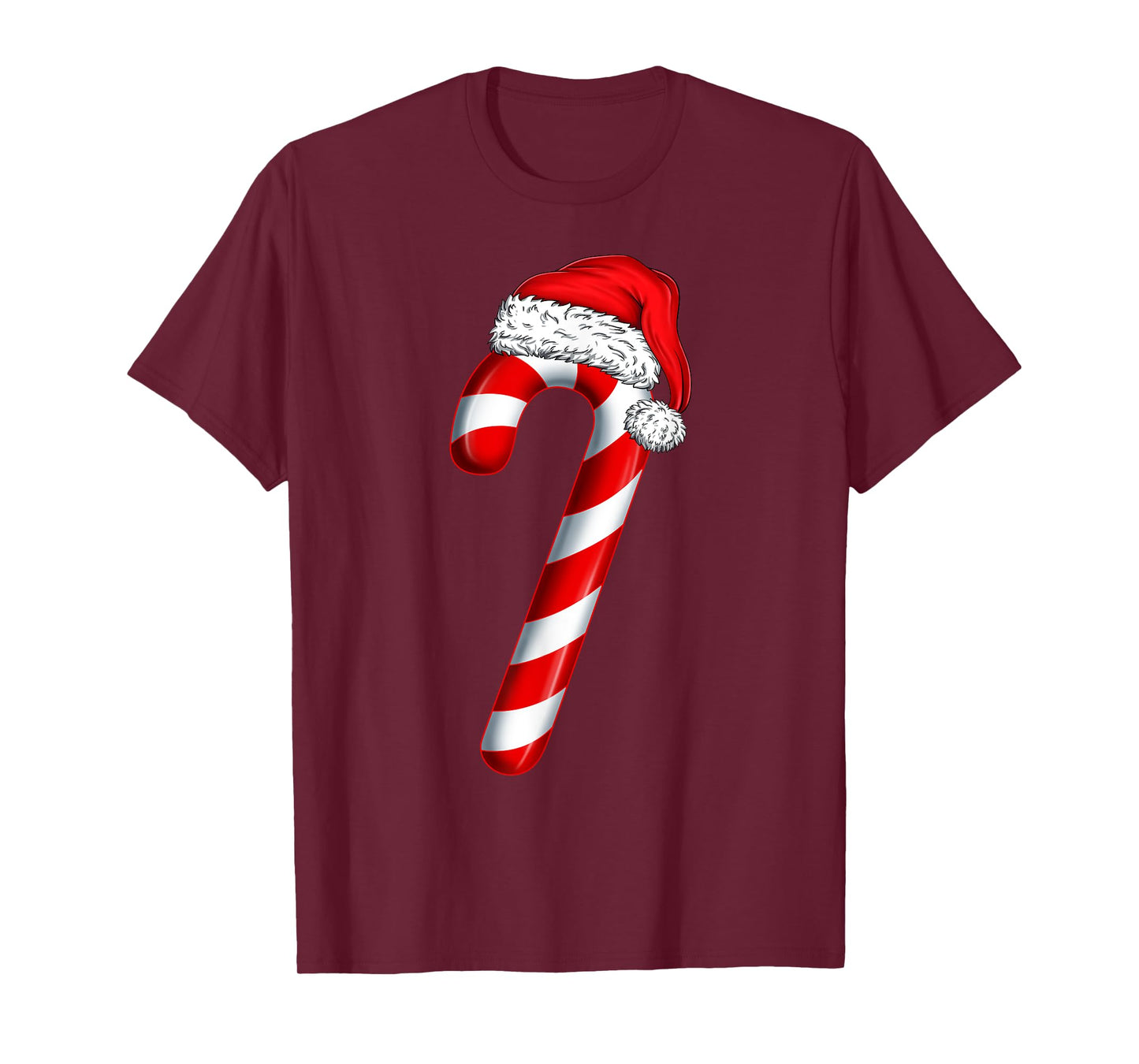 Christmas Crew Candy Cane Santa Hat Kids Girls Boys Women T-Shirt