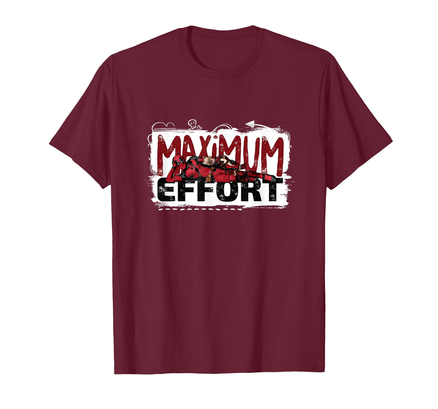 Marvel Deadpool & Wolverine Maximum Effort Split Logo T-Shirt