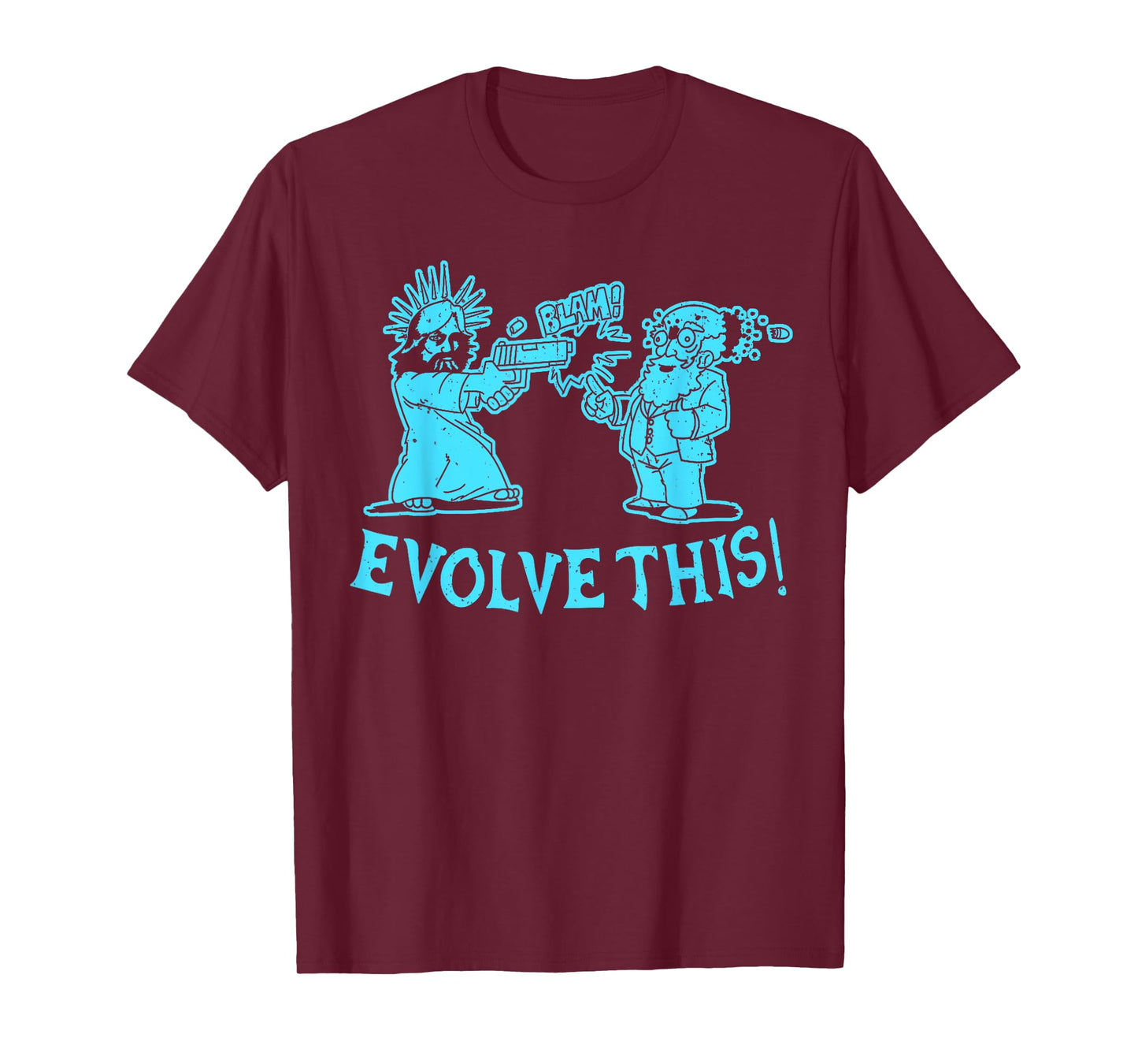 Vintage Evolve This Jesus And Darwin 2 T-Shirt