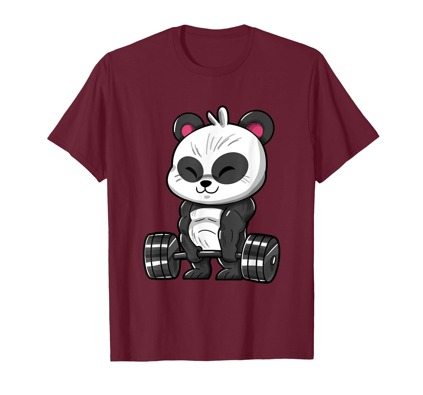 Weightlifting Panda Workout Bodybuilder Fitness Gym Panda T-Shirt