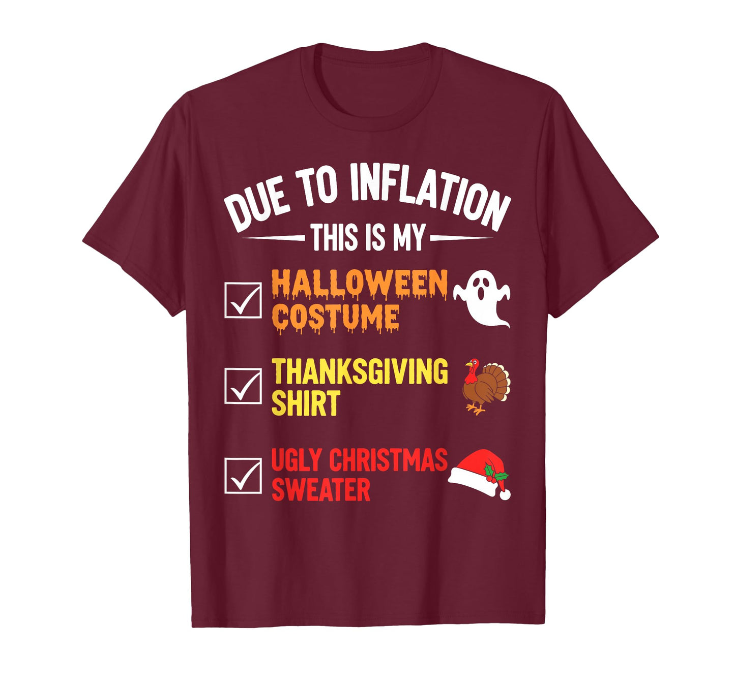 Due to Inflation This My Halloween Costume Men Women Funny T-Shirt