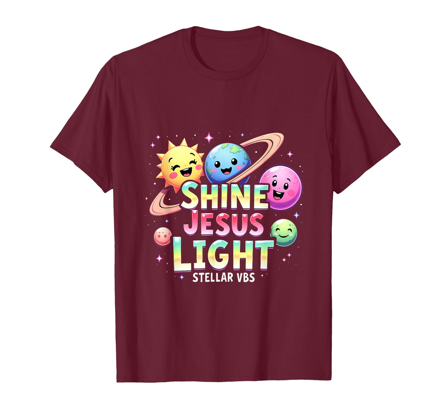 Stellar Space VBS 2025 Jesus Vacation School Camp Christian T-Shirt