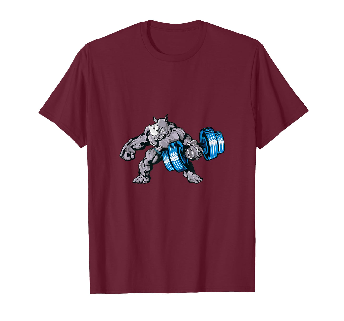 Rhino Lifting Weights Bodybuilding Beast Gym Fitness T-Shirt