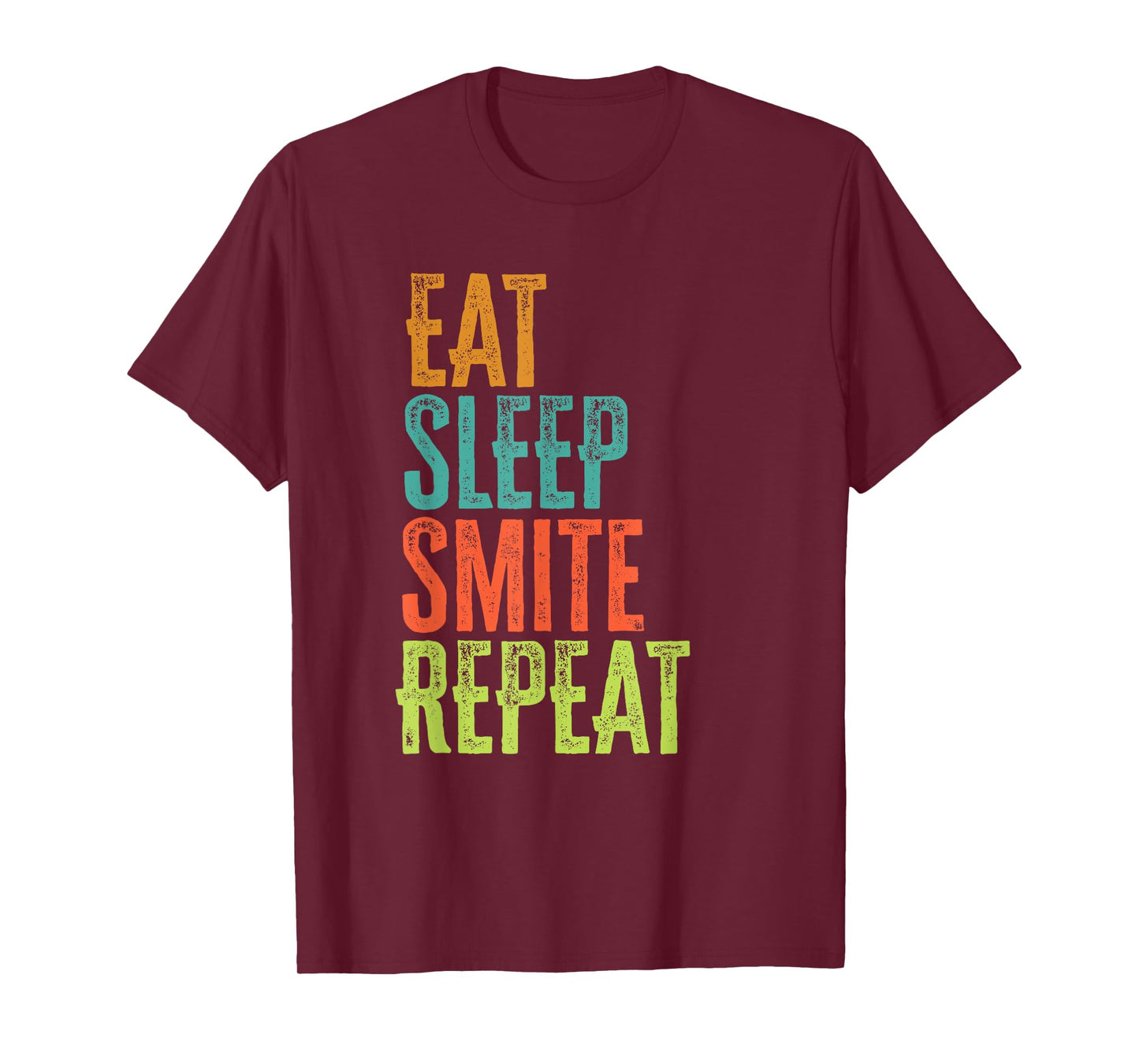 Retro Eat Sleep Smite Repeat Strike Strongly Legend Player T-Shirt