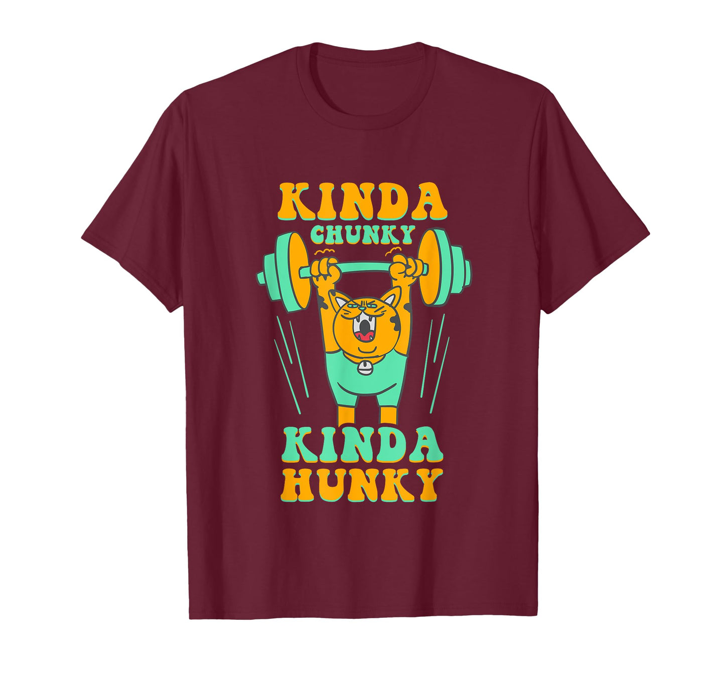 Kinda Chunky Kinda Hunky Funny Bodybuilding Gym Workout T-Shirt