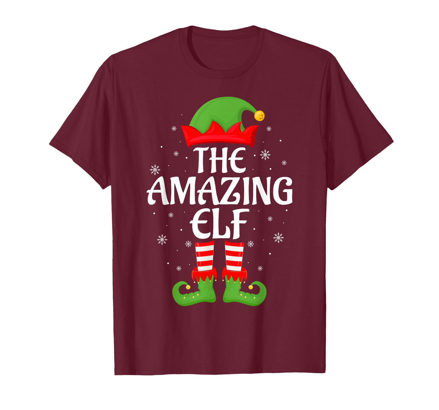 Amazing Elf Xmas Family Matching Elf Squad Christmas T-Shirt