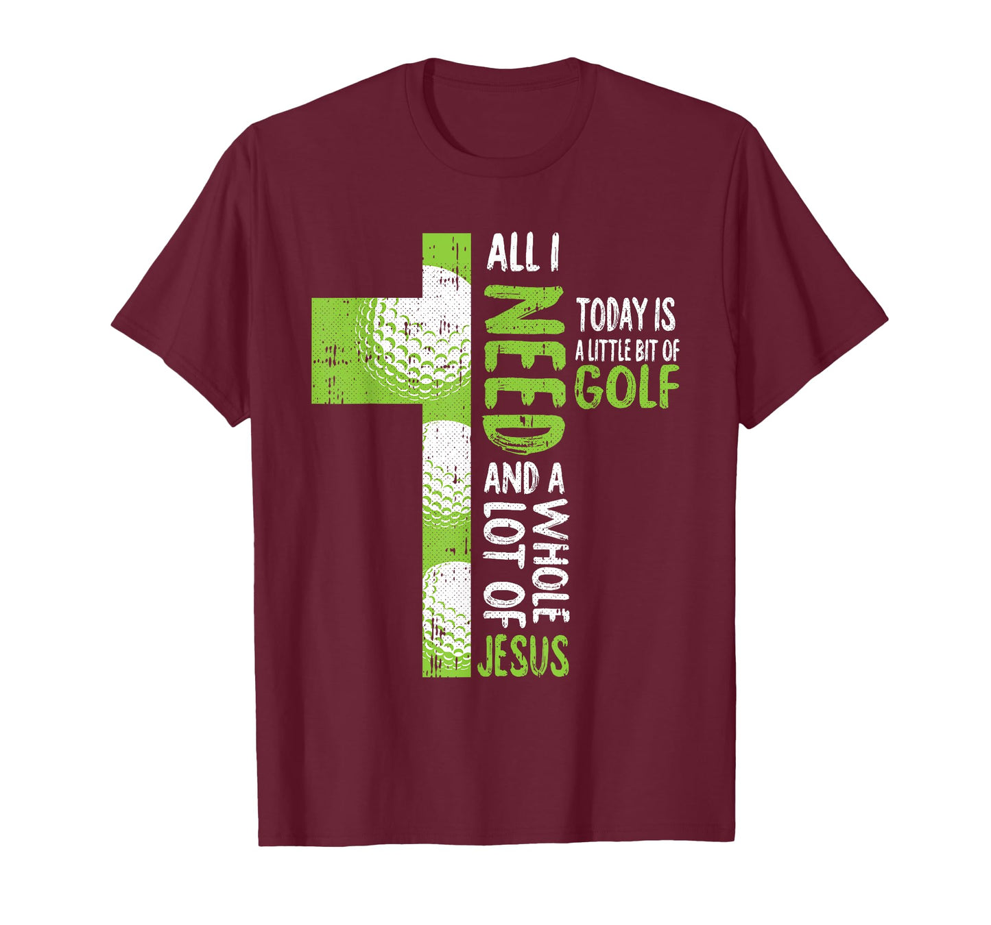 Whole Lot Of Jesus Golf Golfing Sport Lover Christian Golfer T-Shirt