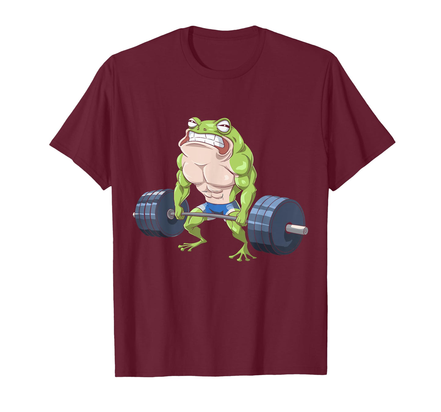 Funny Frog Weightlifting Deadlift Fitness Gym Barbell Humor T-Shirt