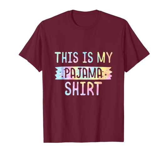 This Is My Pajama PJ Top Teen Boys Girls Bedtime Kid Tie Dye T-Shirt
