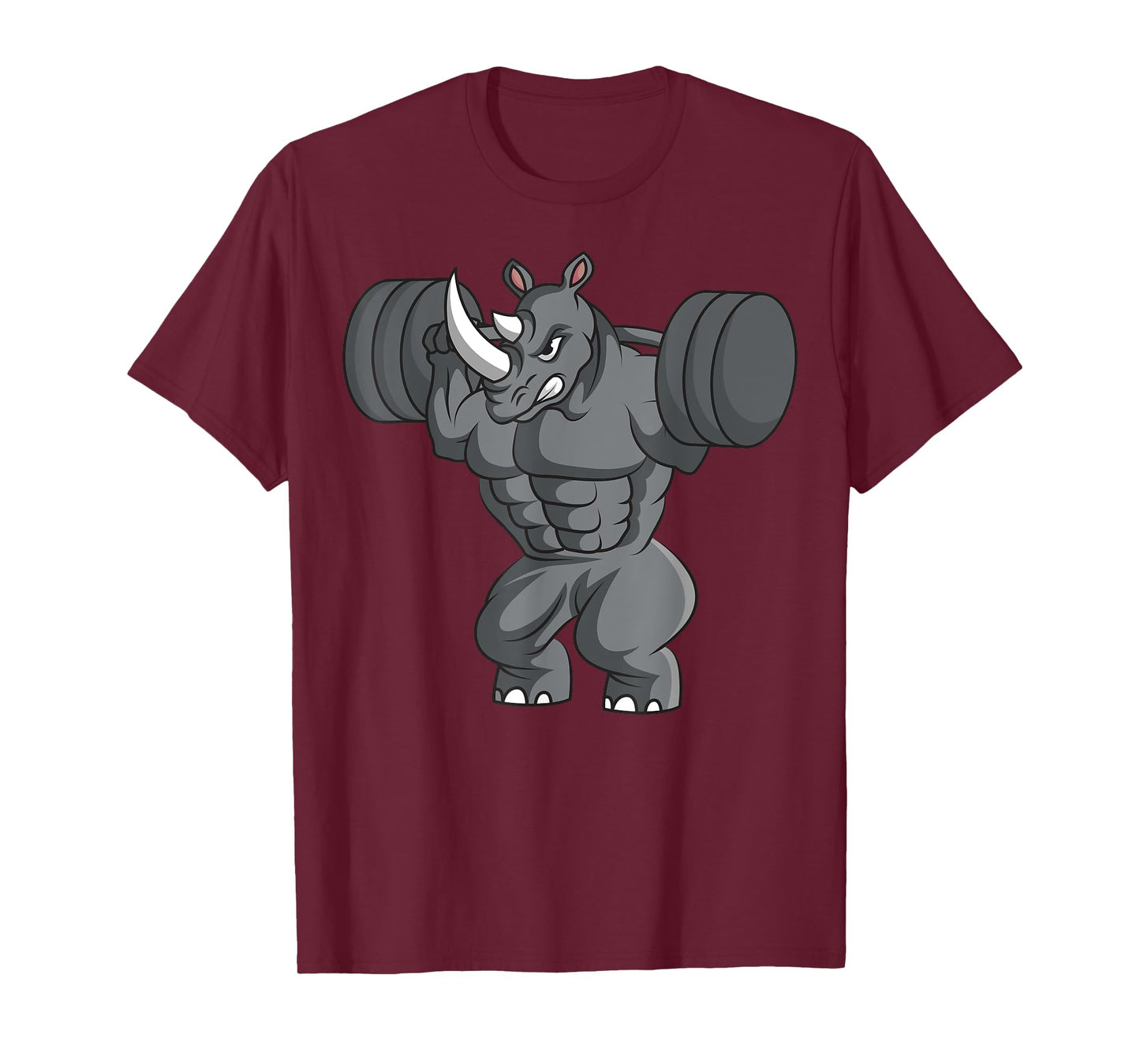 Rhino Weightlifter Rhinoceros Lover Wildlife Safari African T-Shirt