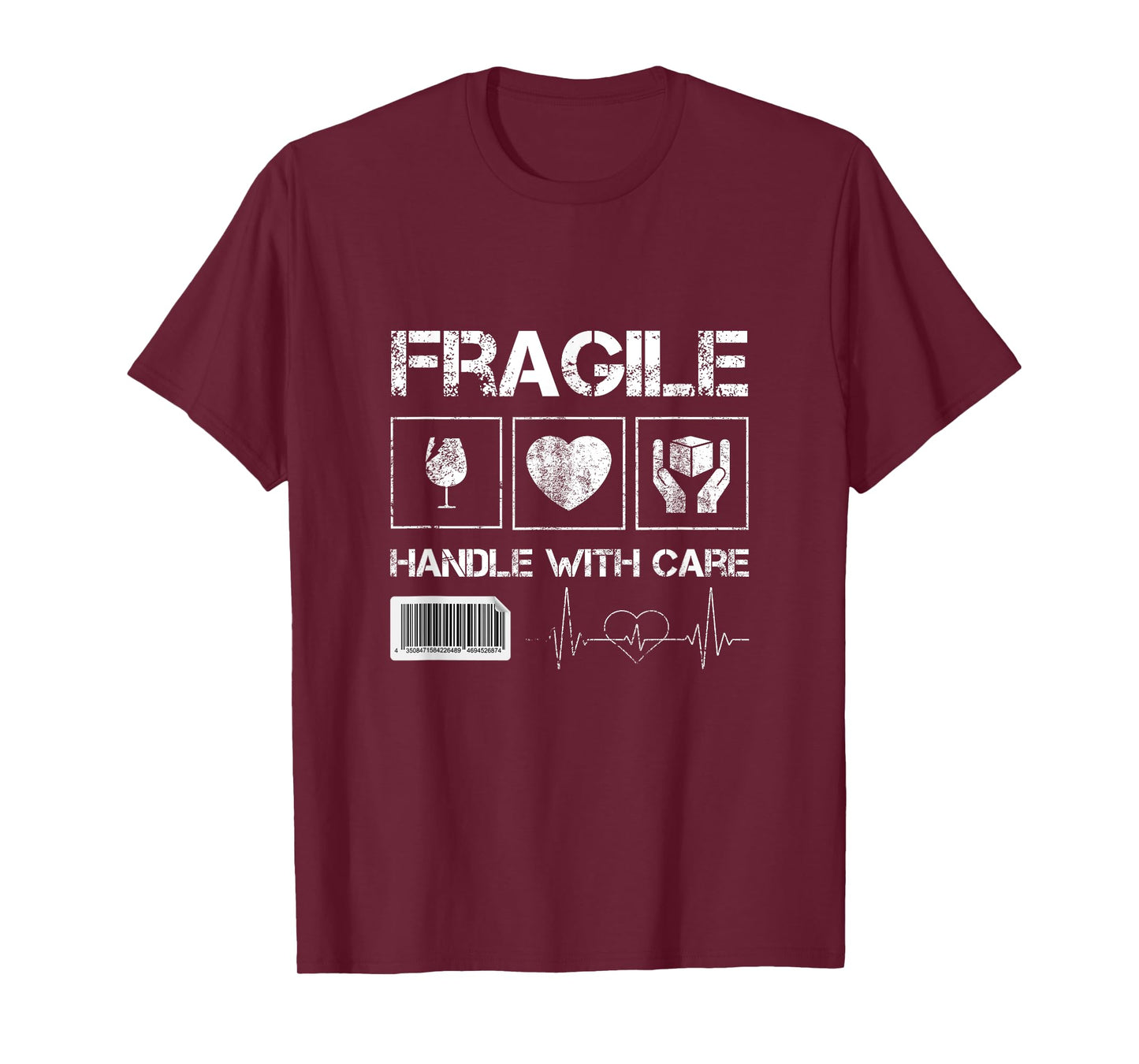 Fragile Handle with Care Graphic Tees & Cool Designs Fun T-Shirt