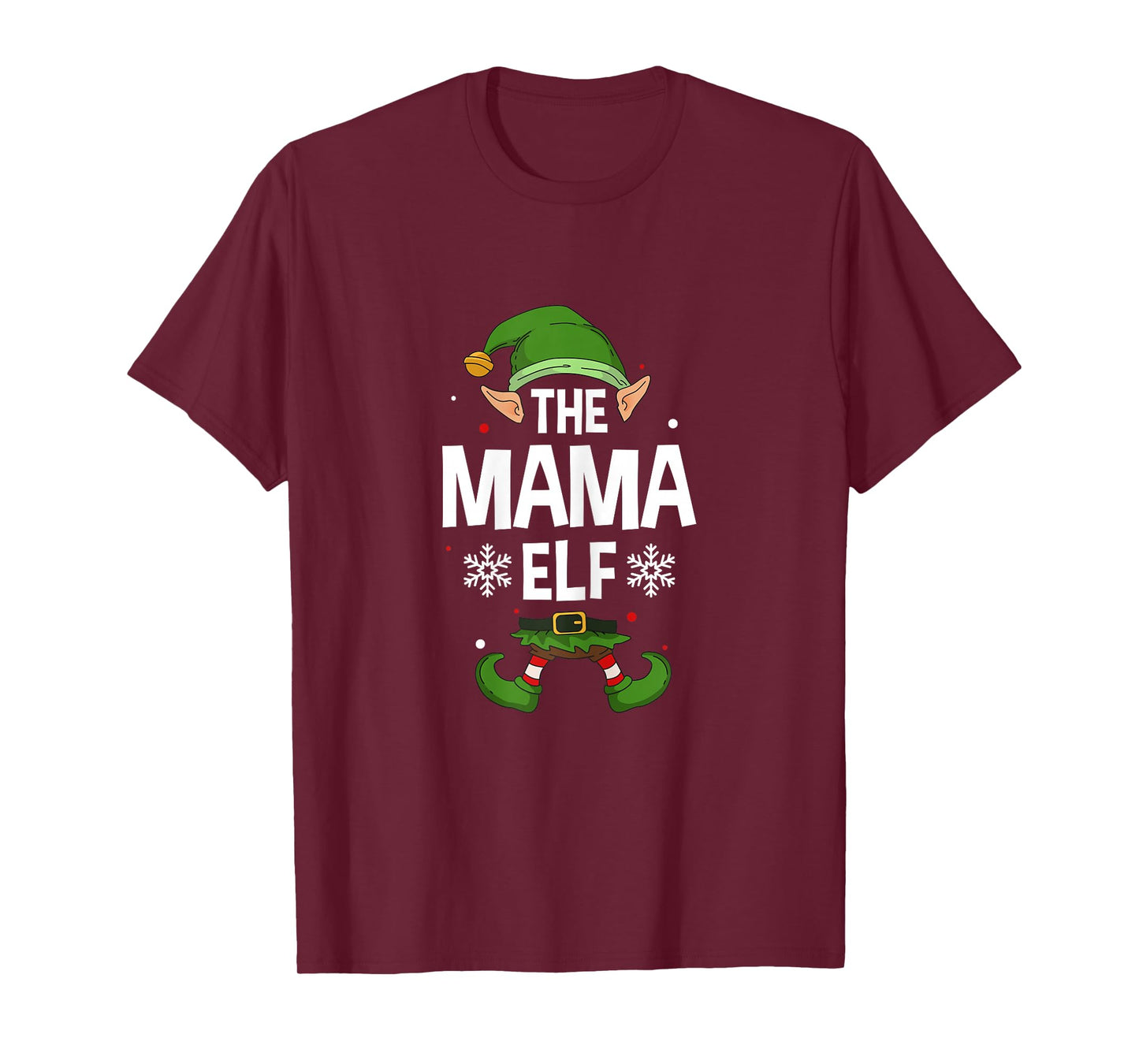 The Mama Elf Party Family Group Matching Mother X-Mas Mum T-Shirt
