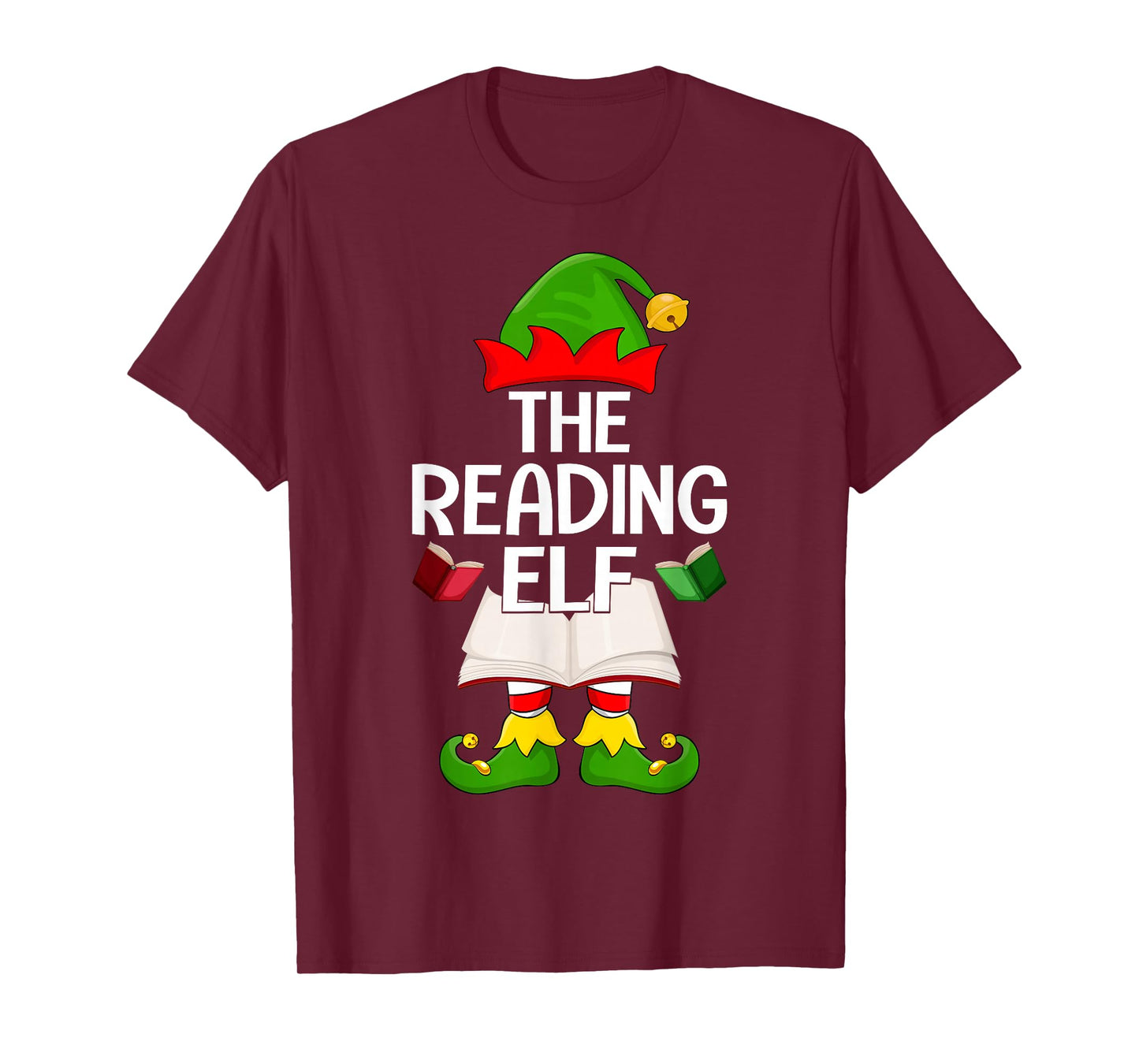 Reading Elf Xmas Family Matching Elf Squad Christmas T-Shirt