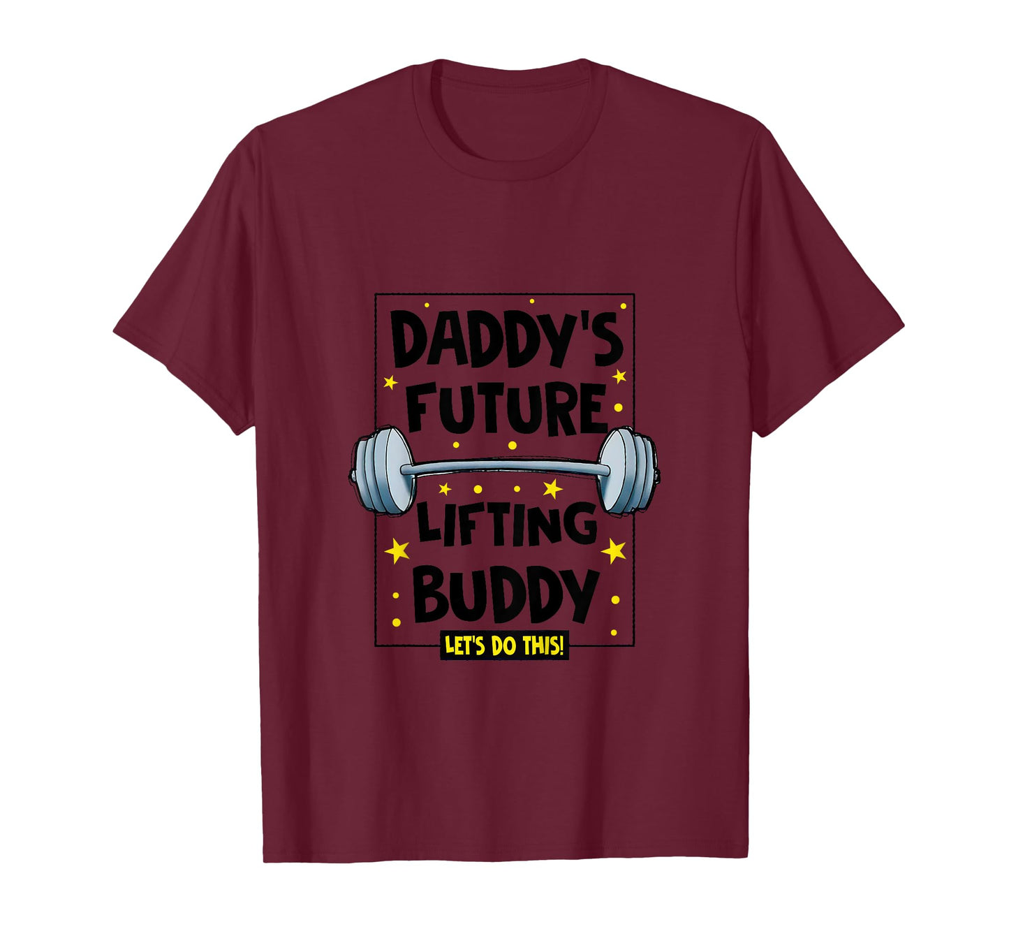 Kids Daddy's Future Lifting Buddy Cute Fitness Workout Gym Baby T-Shirt