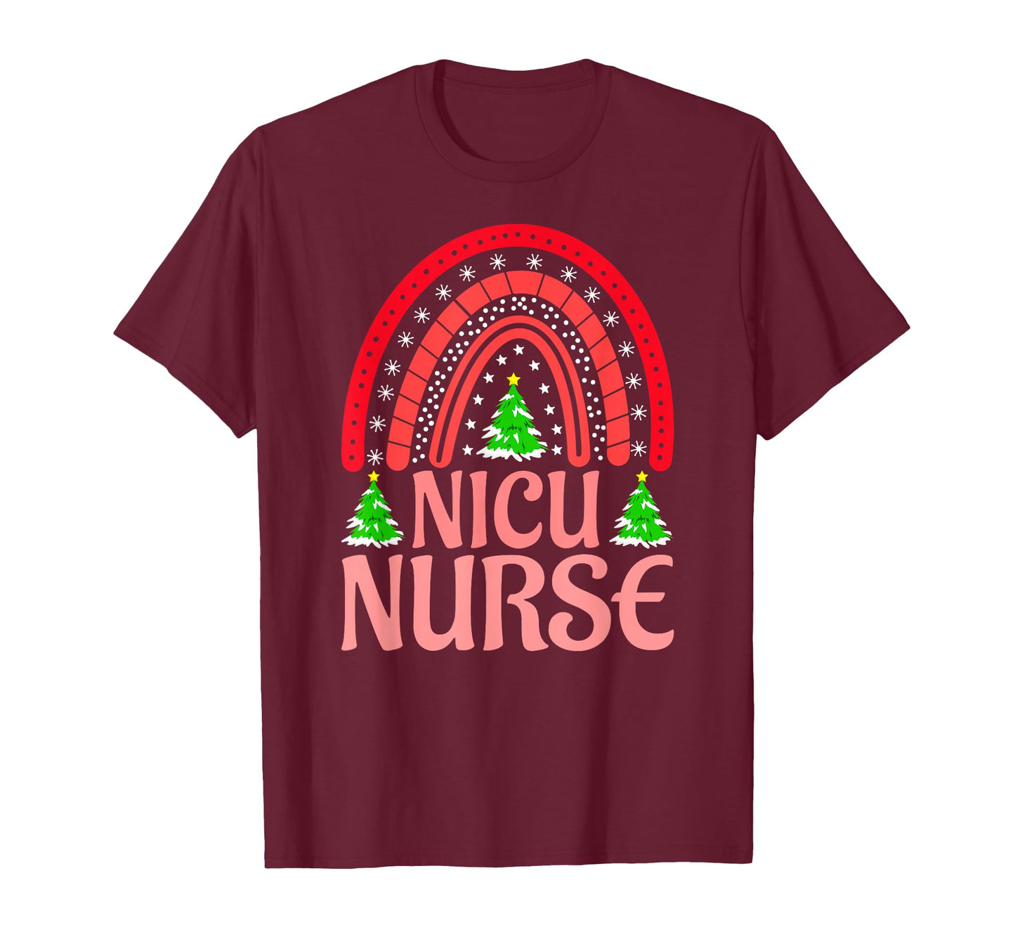 NICU Nurse Christmas Crew Nurselife Nursing Xmas T-Shirt