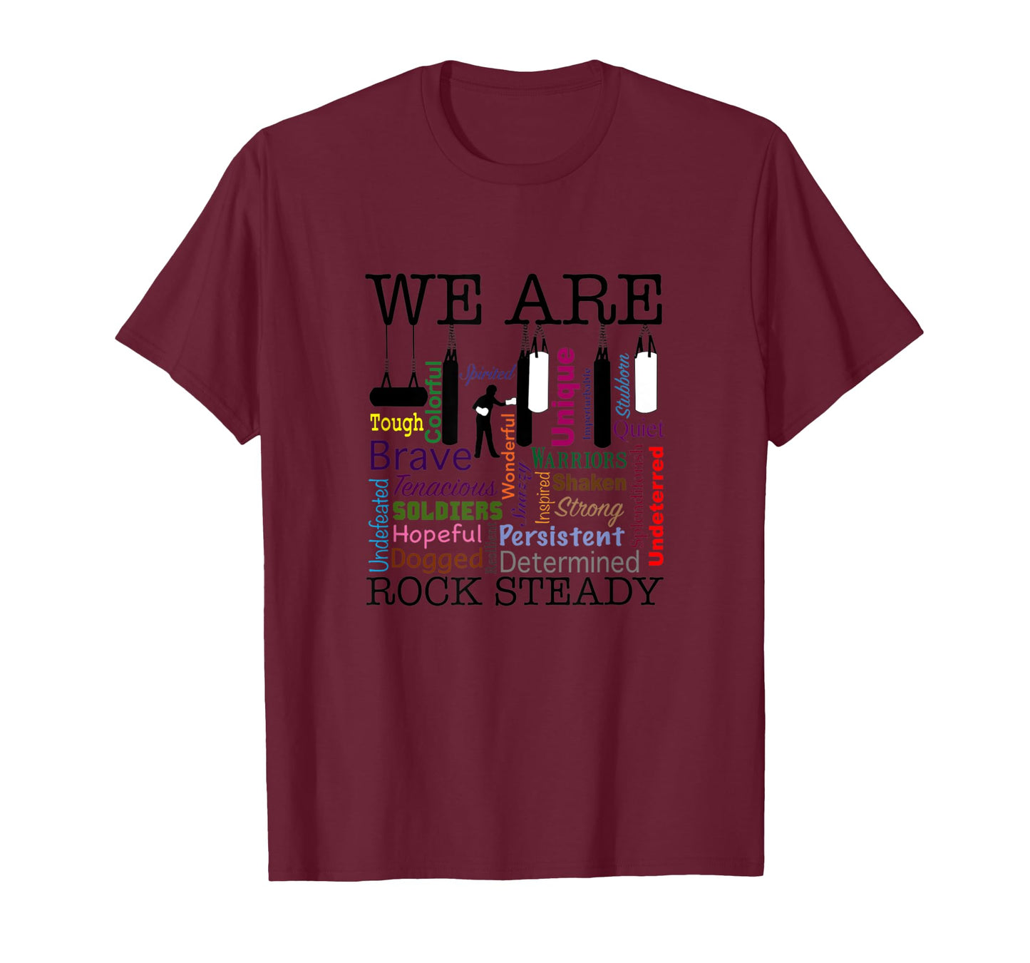 We are Rock Steady Women's Boxing Word Art T-Shirt