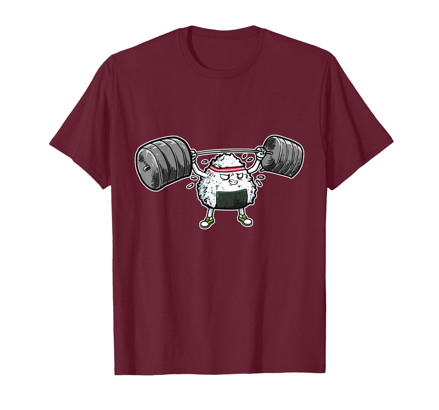 Rice Ball Japanese Food Fitness Workout Gym T-Shirt