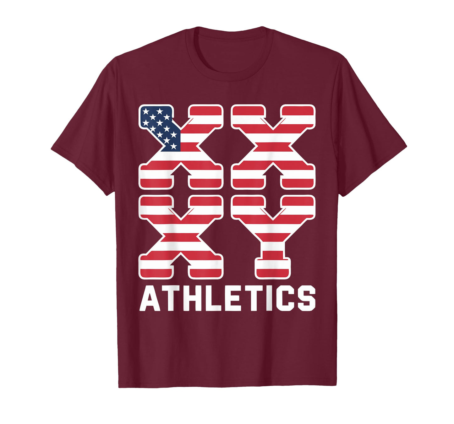 Gender Genetic American Flag XX XY Athletics T-Shirt