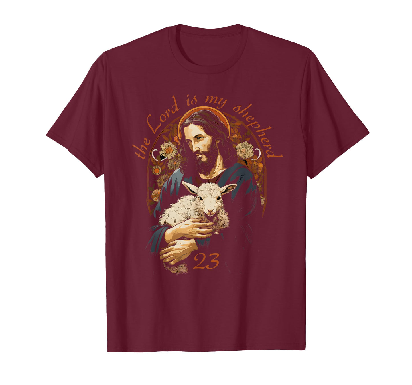 Psalm 23 Christian Bible Verse the Lord is my shepherd T-Shirt