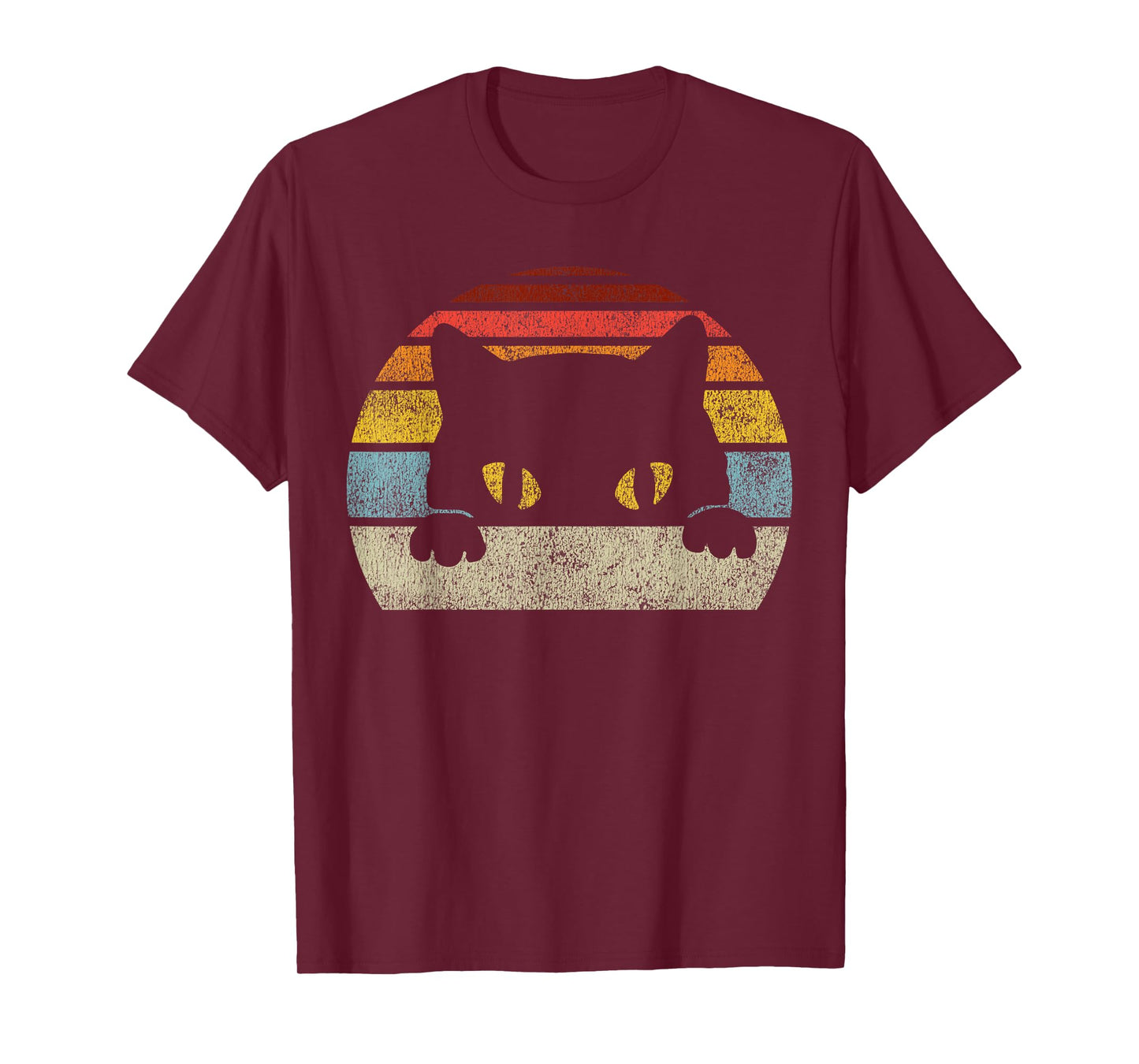 Cat Retro Style Vintage Black Kitten Cute Kitty Cats Lover T-Shirt