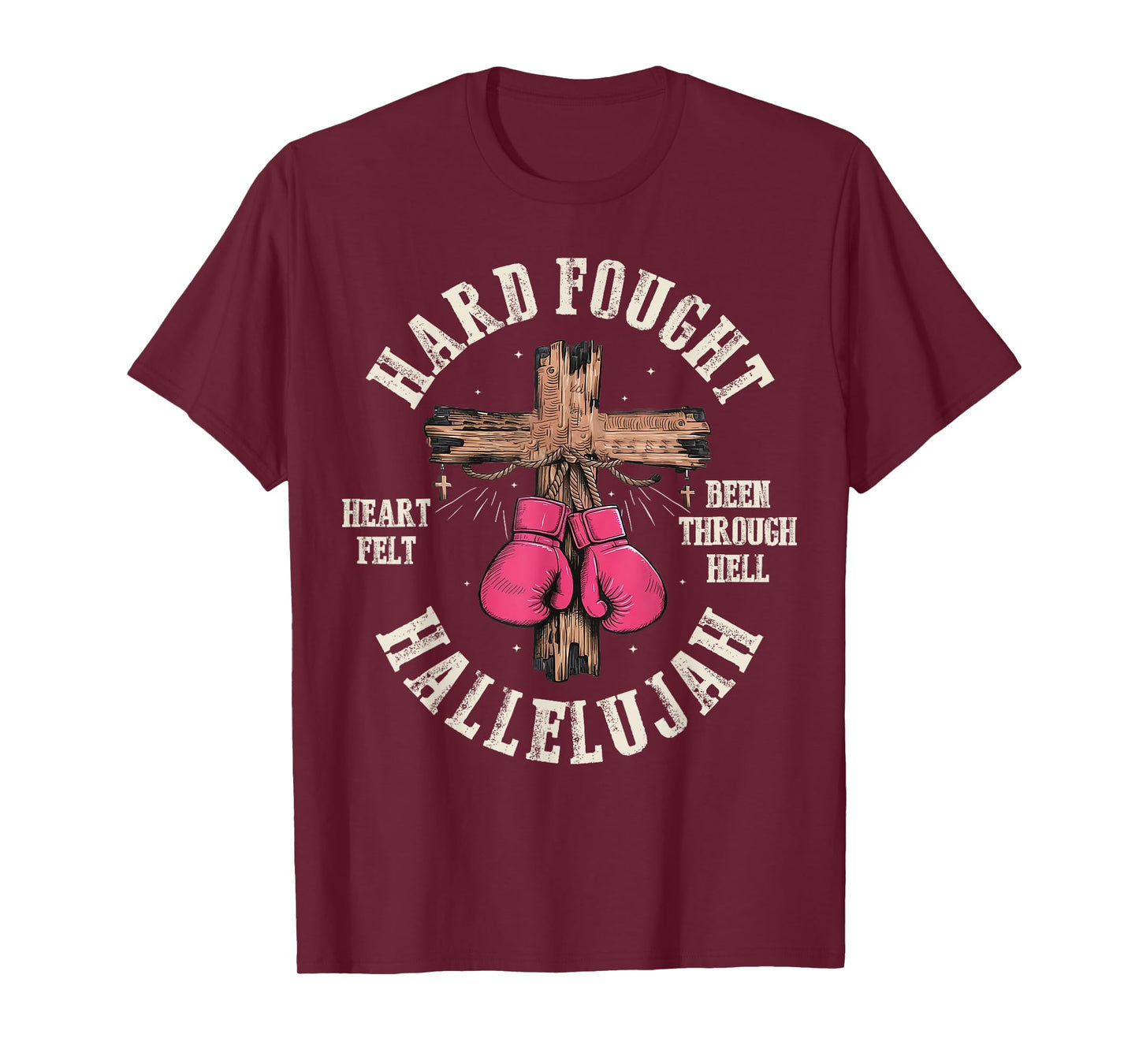 Brandon Hard Fought Hallelujah Praise Jesus Lake Men Women T-Shirt