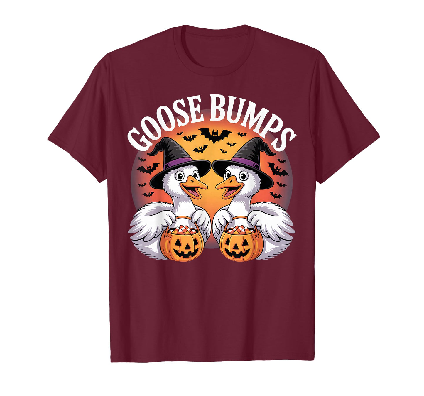 Goose Bumps Candy Corn Goose Halloween Pun T-Shirt
