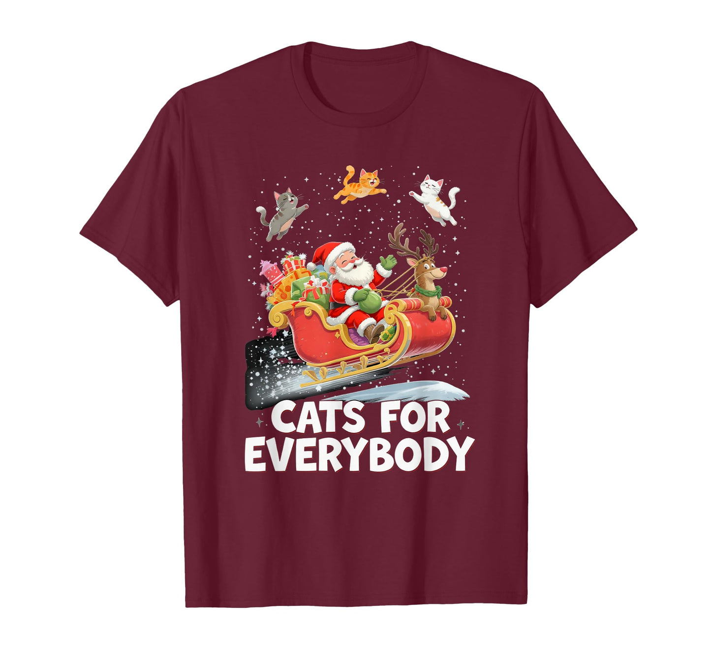 Santa’s Sleigh Ride Holiday Fun T-Shirt