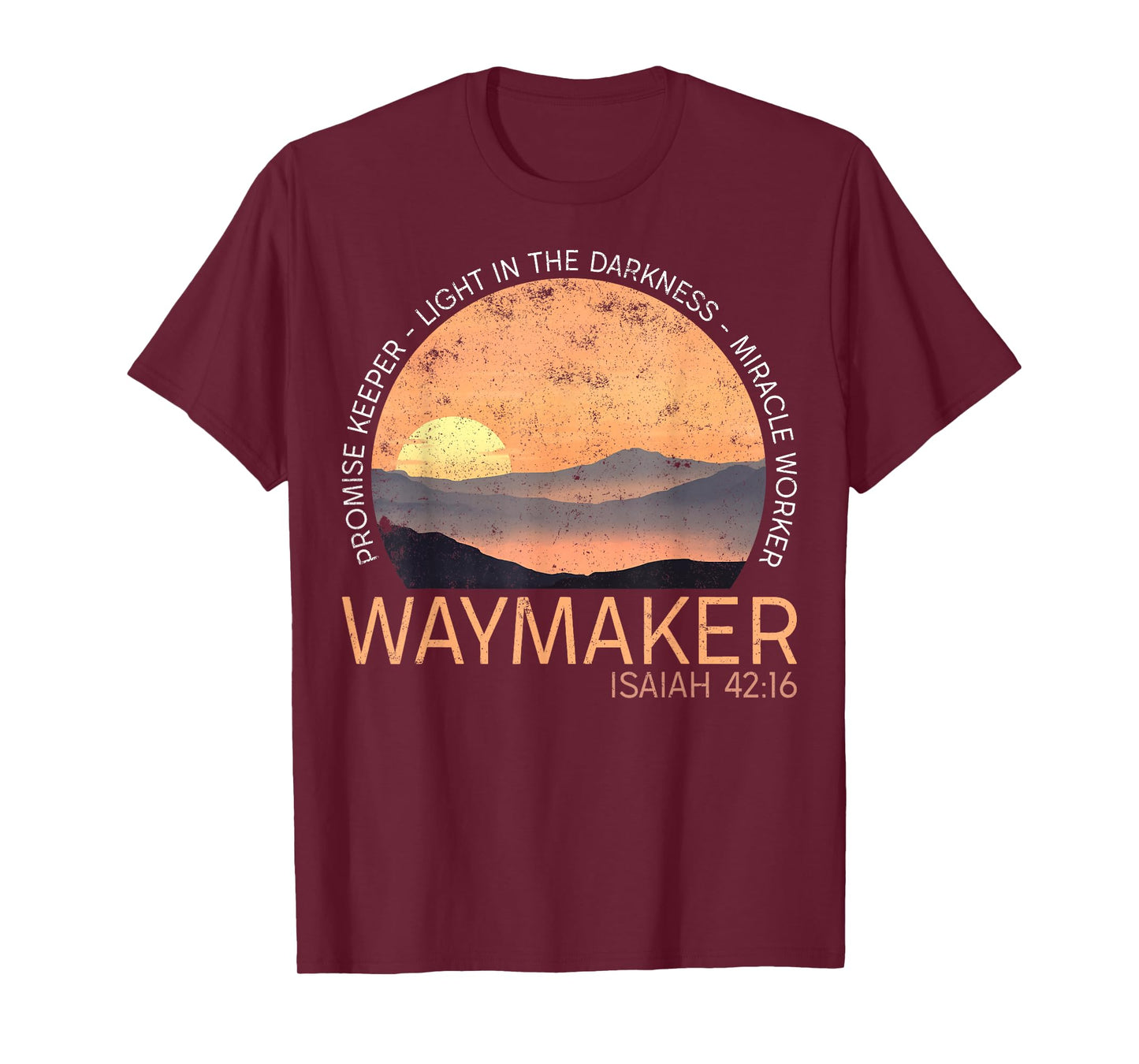 Vintage Waymaker Promise Keeper Miracle Worker Christian T-Shirt