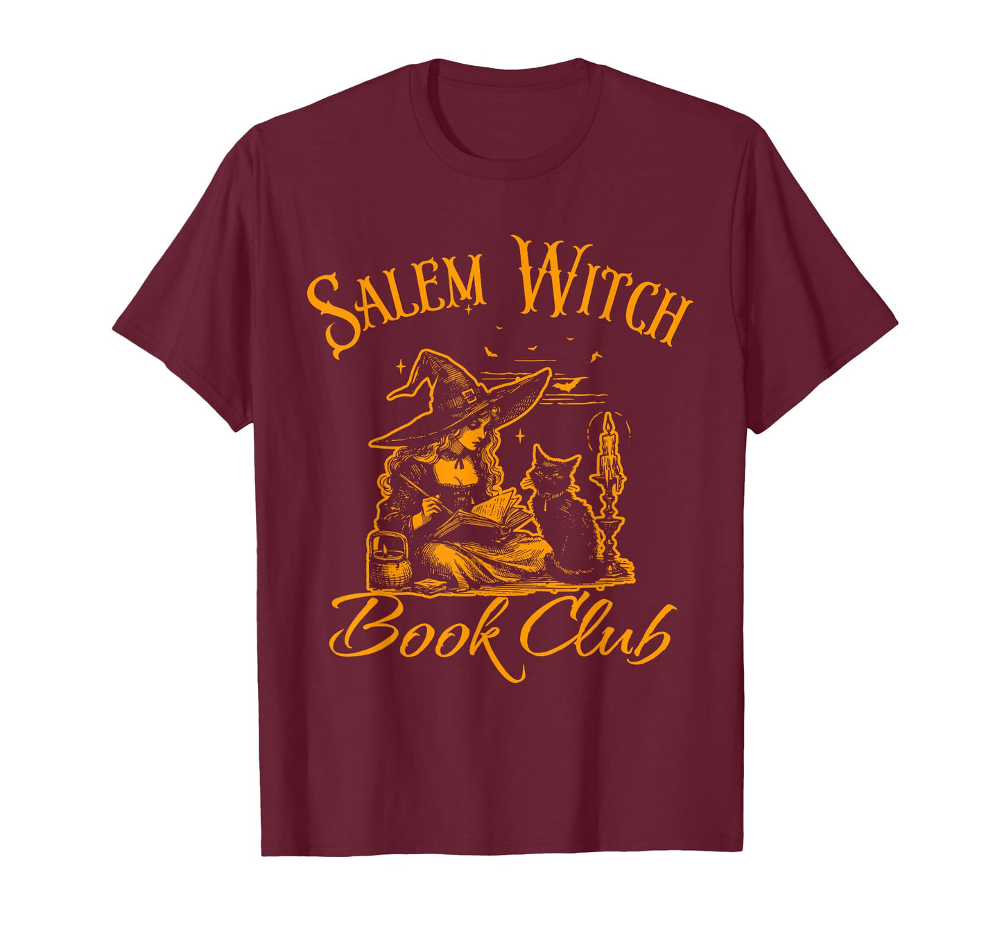 Salem Witch Book Club Halloween Spooky Reader T-Shirt