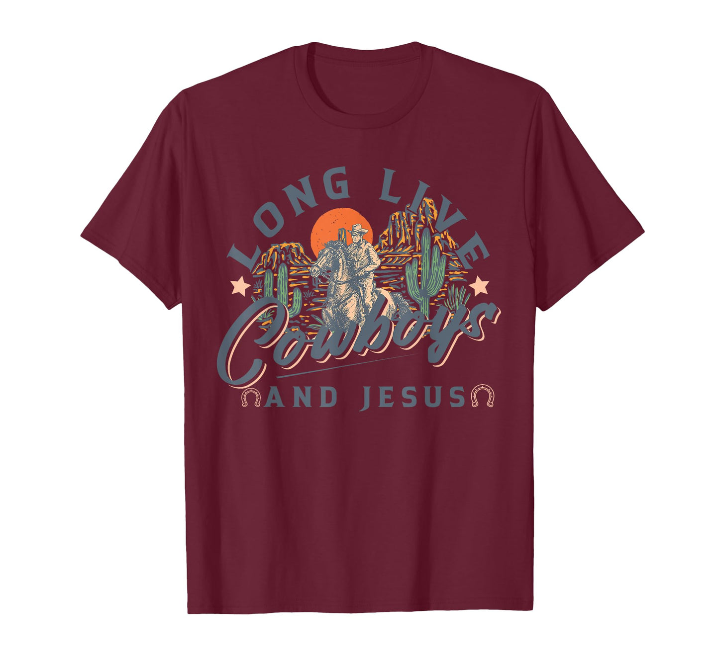 Cowboys And Jesus, Western Christian, Religious T-Shirt