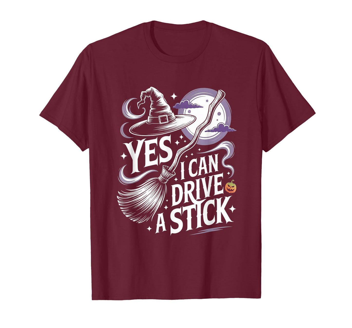 Funny Witch Broomstick Halloween Quote Graphic Design T-Shirt